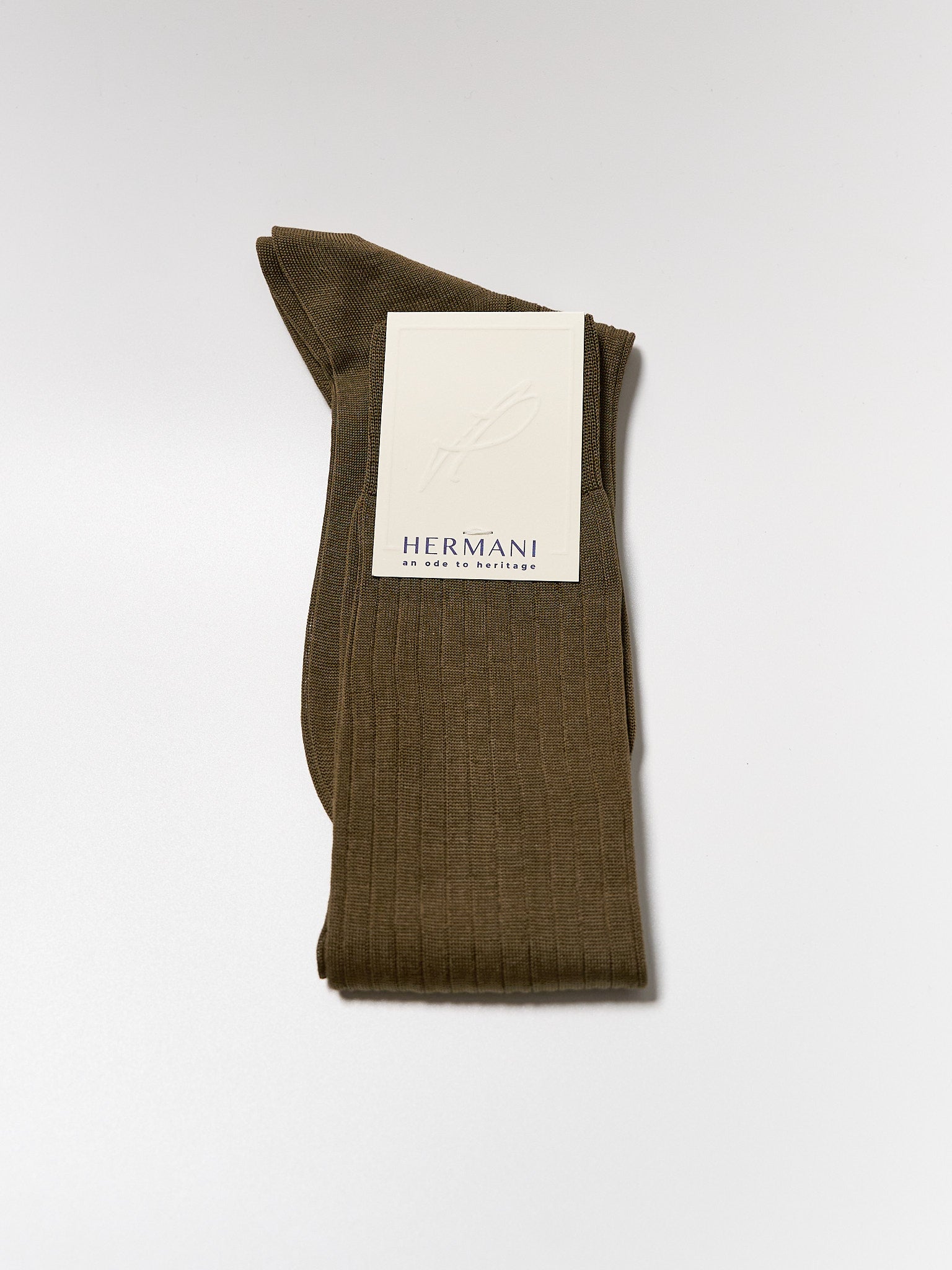 Donna Filo di Scozia Knee-High - Tabacco