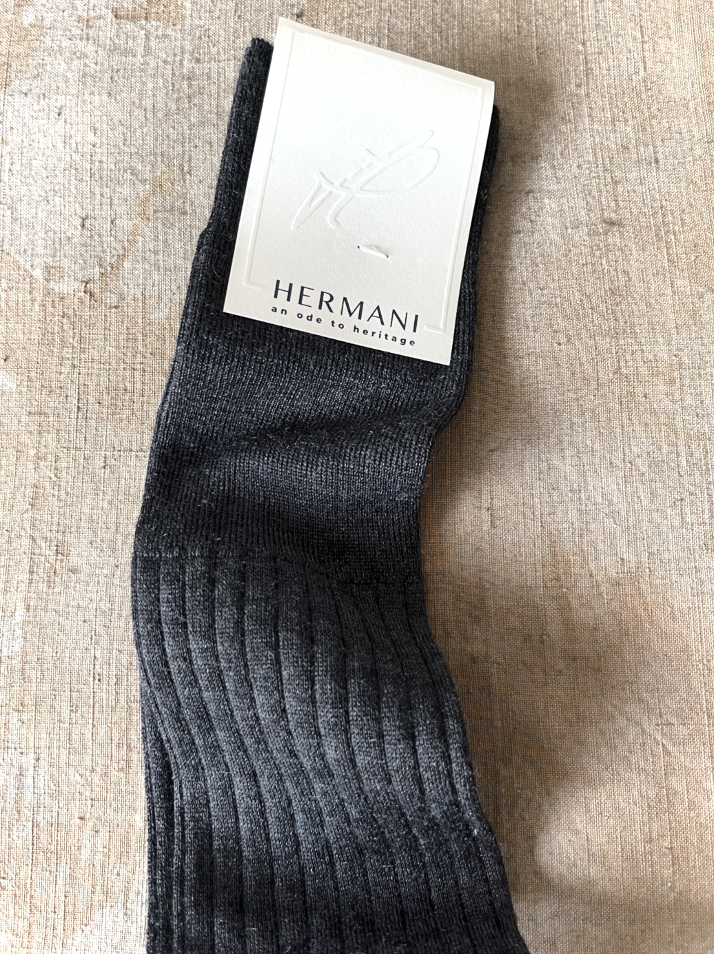 Luxury Cashmere-Silk Knee-High Dark Grey