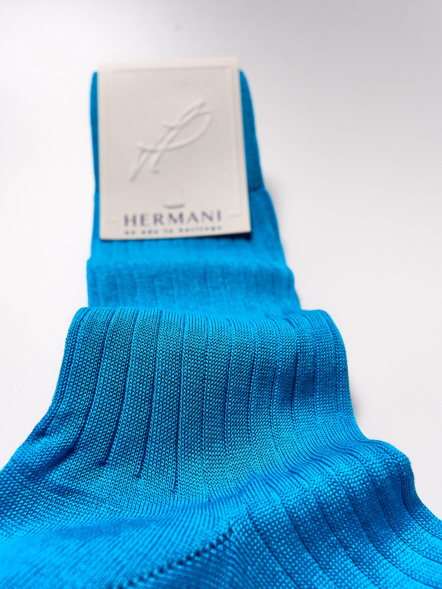Socken aus ägyptischer Baumwolle Acqua