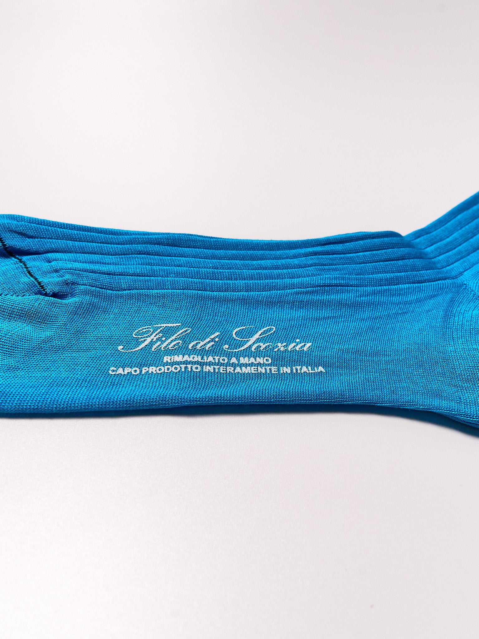 Socken aus ägyptischer Baumwolle Acqua