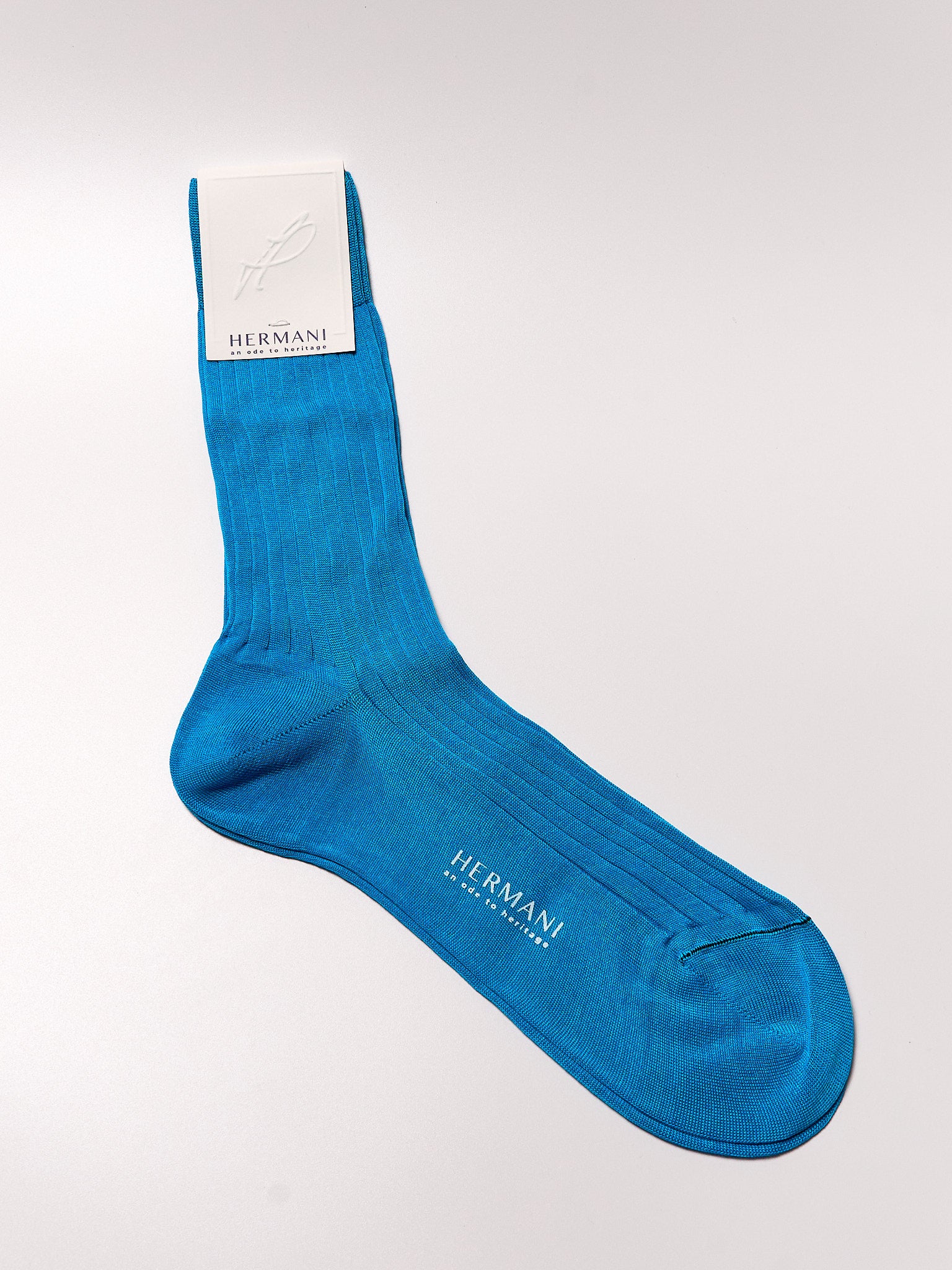 Socken aus ägyptischer Baumwolle Acqua
