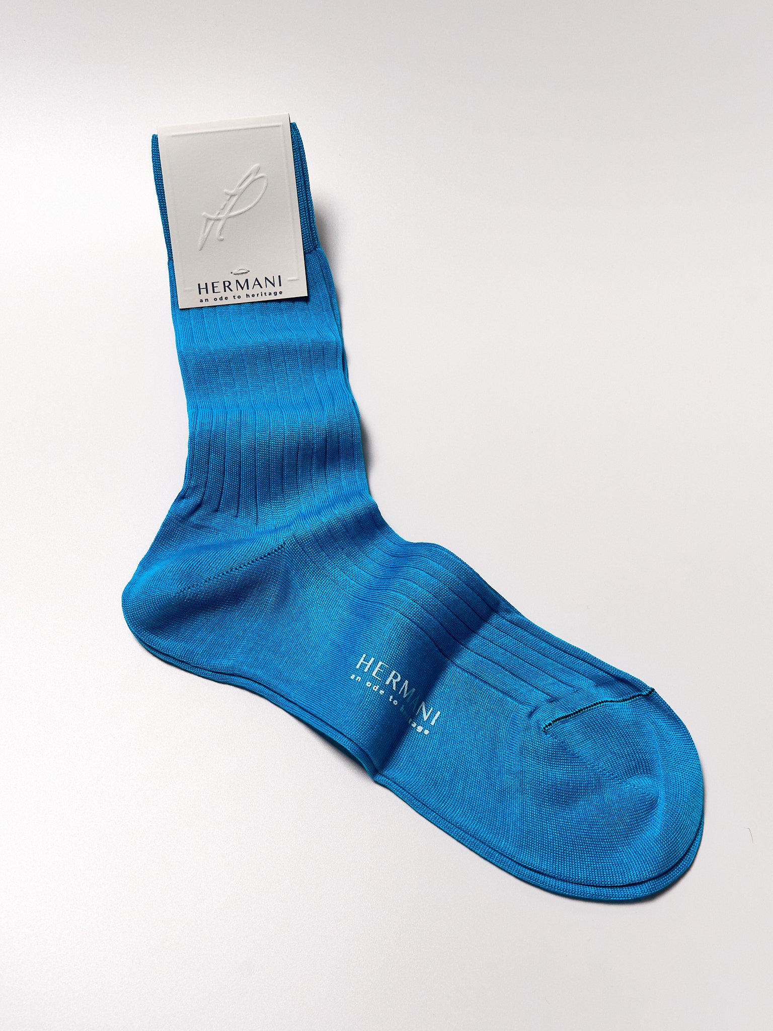 Socken aus ägyptischer Baumwolle Acqua