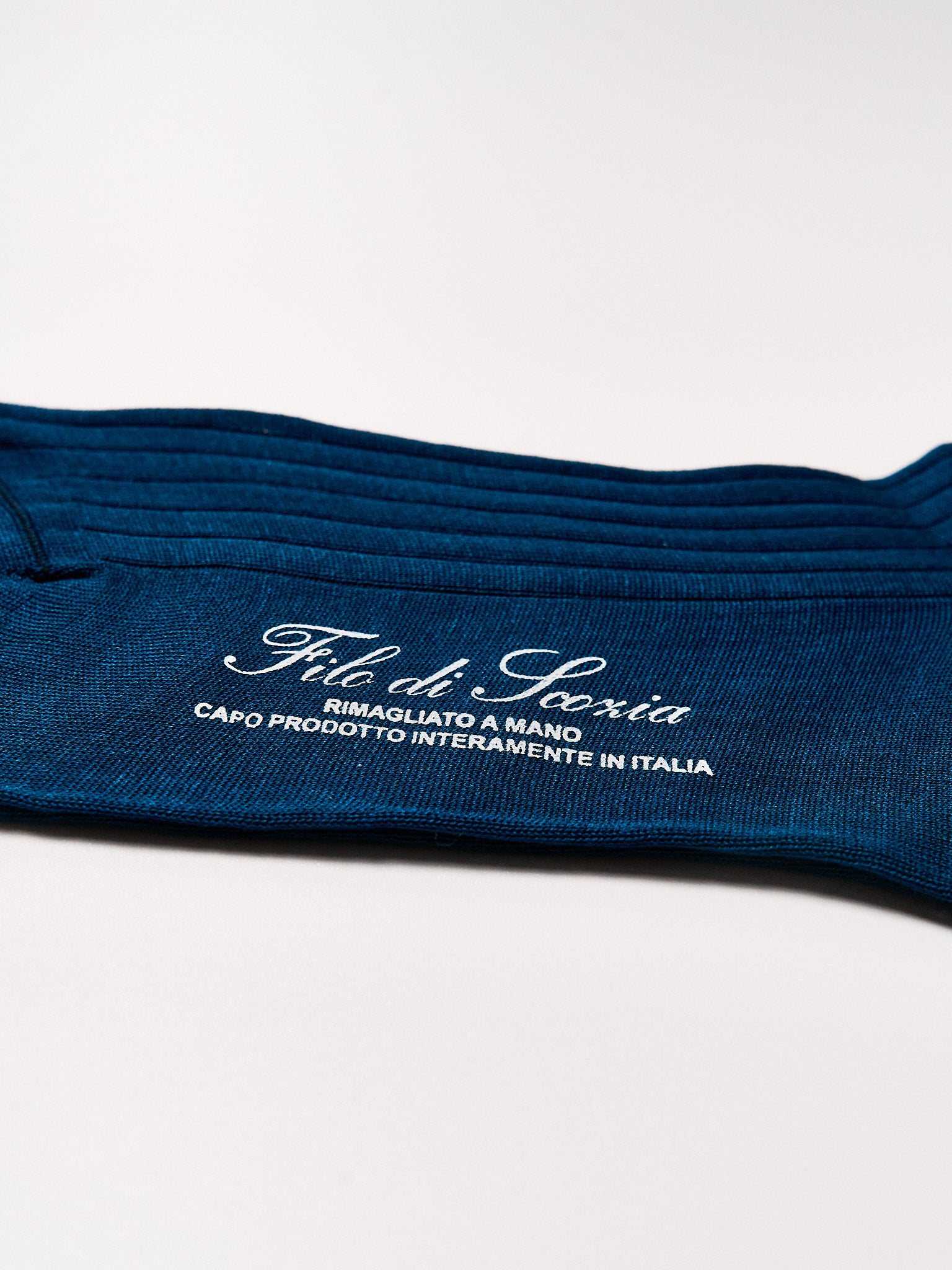 Filo di Scozia Cotton Mid-Calf - Blu