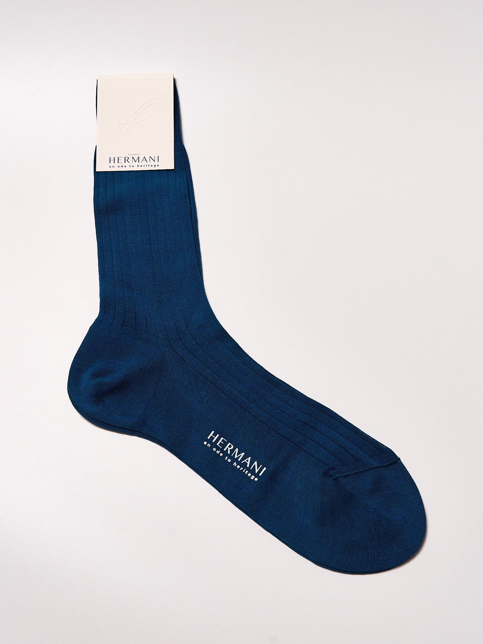 Filo di Scozia Cotton Mid-Calf - Blu