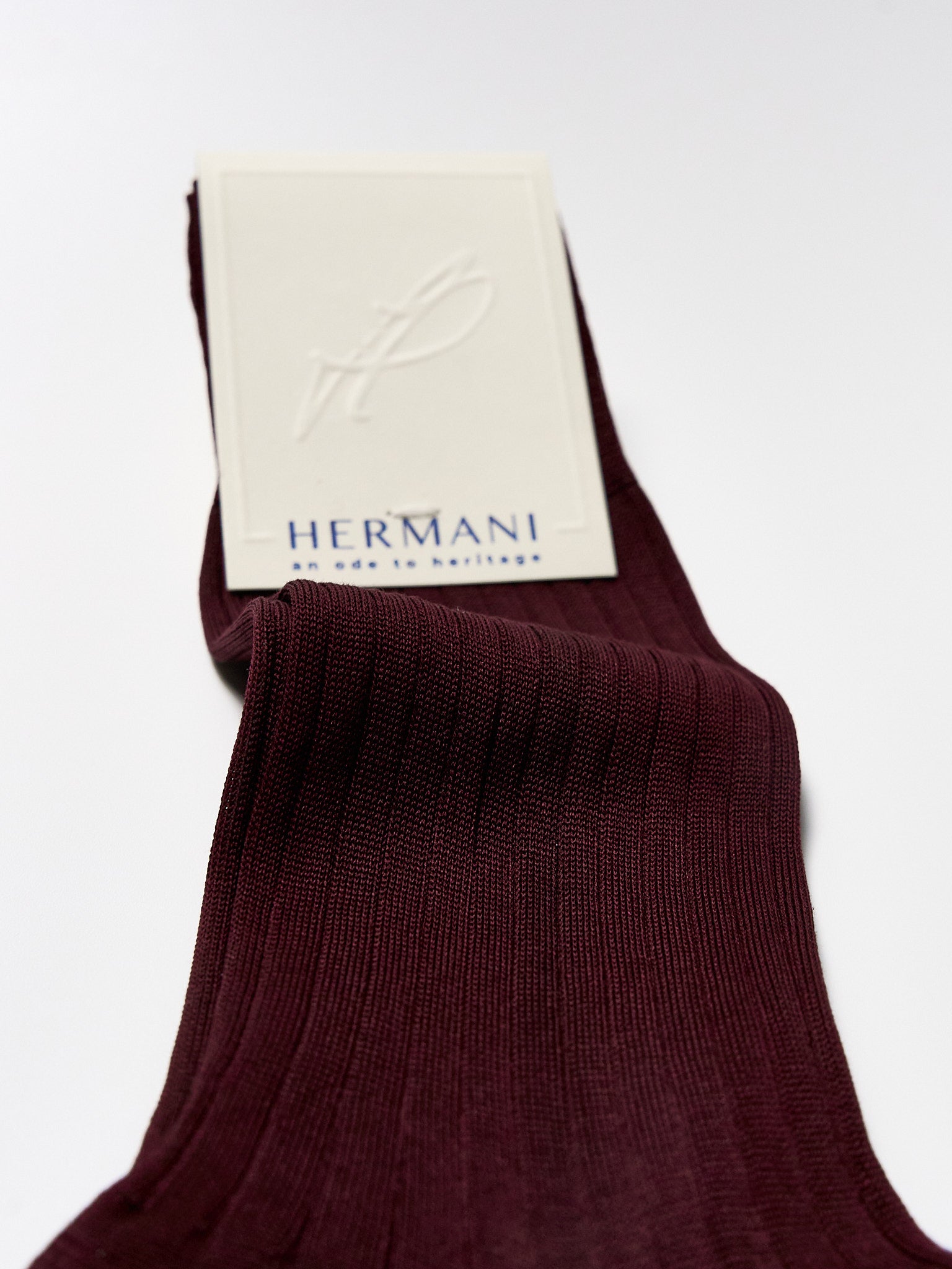 Filo di Scozia Cotton Mid-Calf - Bordeaux