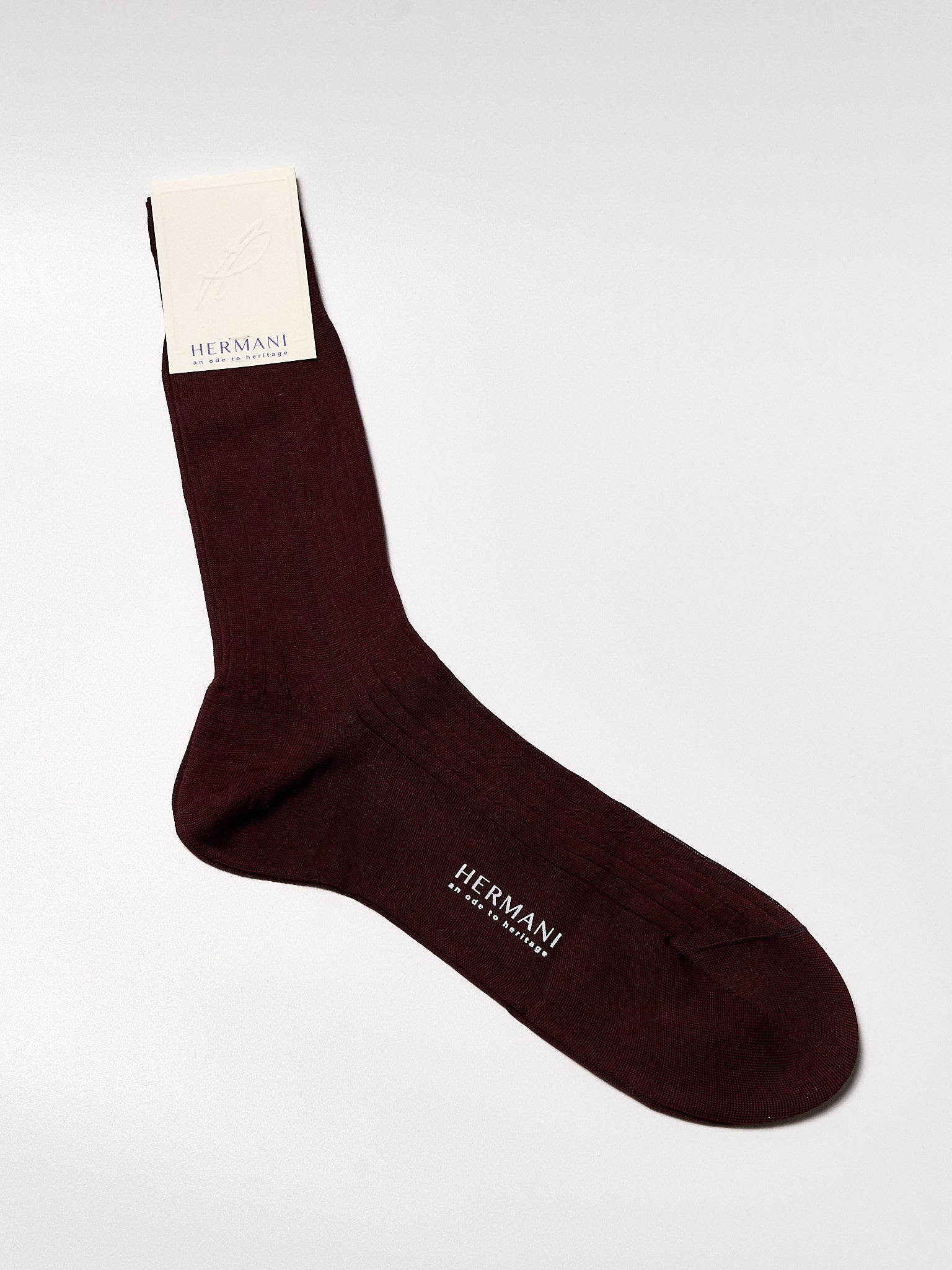 Filo di Scozia Cotton Mid-Calf - Bordeaux