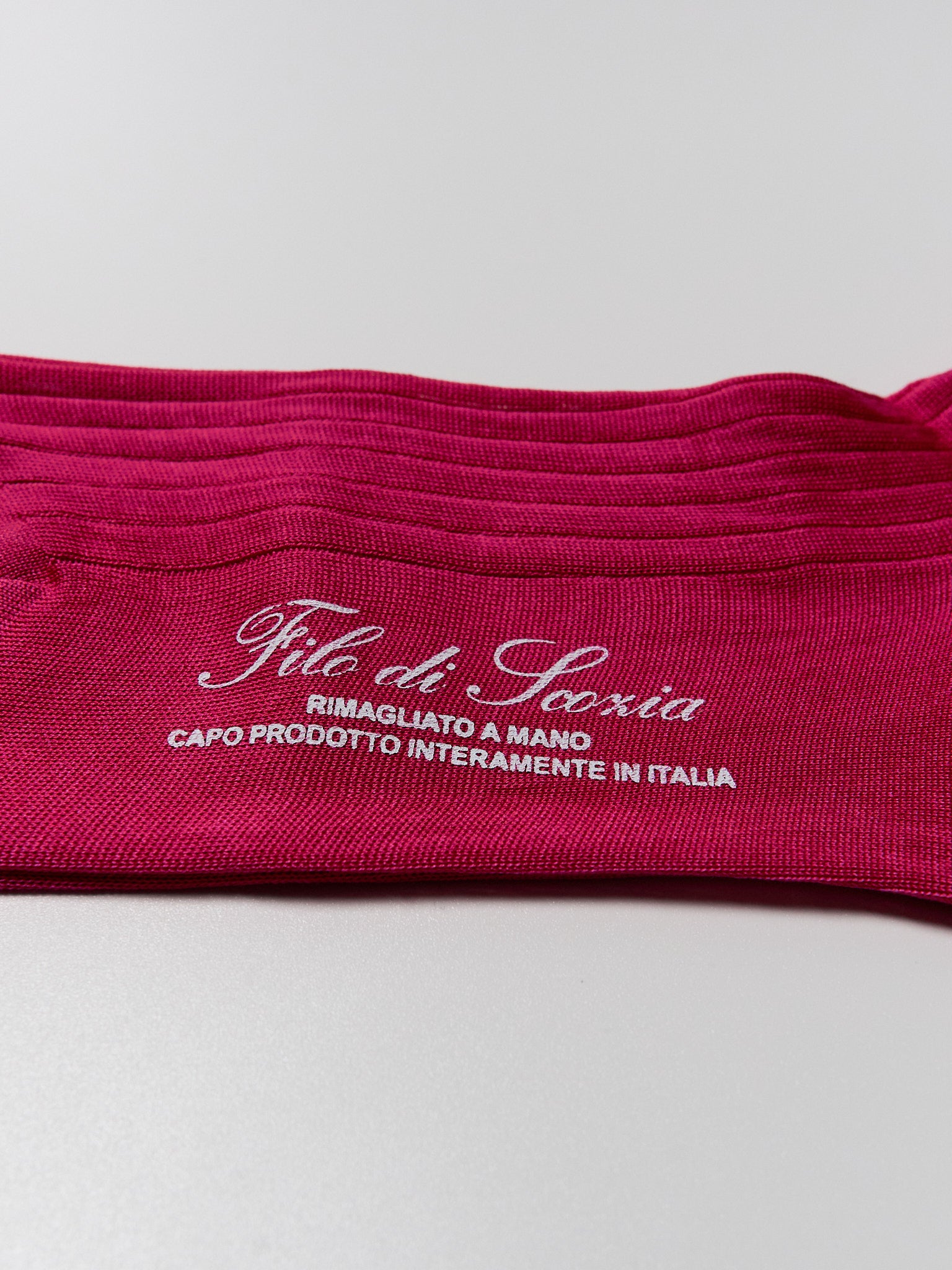 Filo di Scozia Cotton Mid-Calf - Fucsia