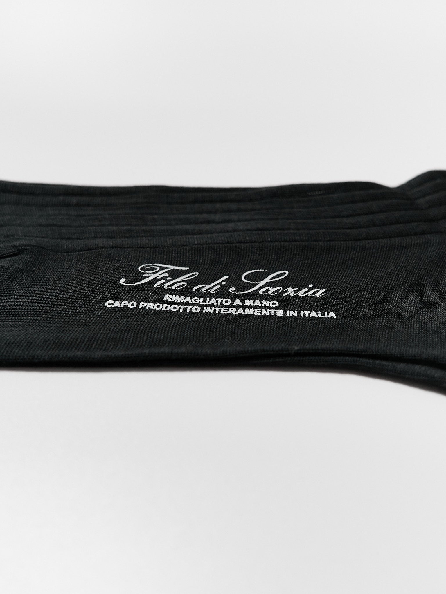 Filo di Scozia Cotton Knee-High - Antracite