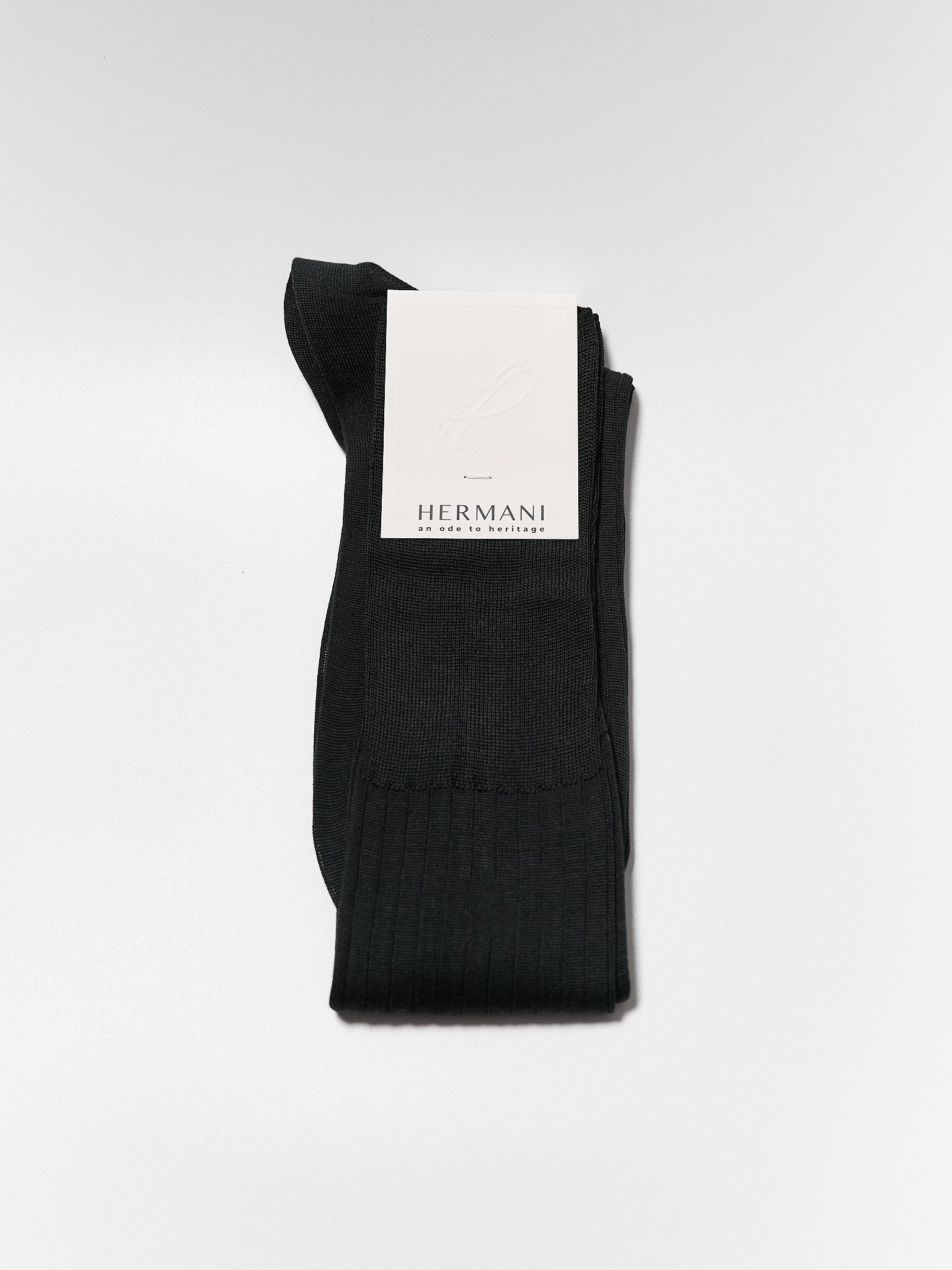 Filo di Scozia Cotton Knee-High - Antracite