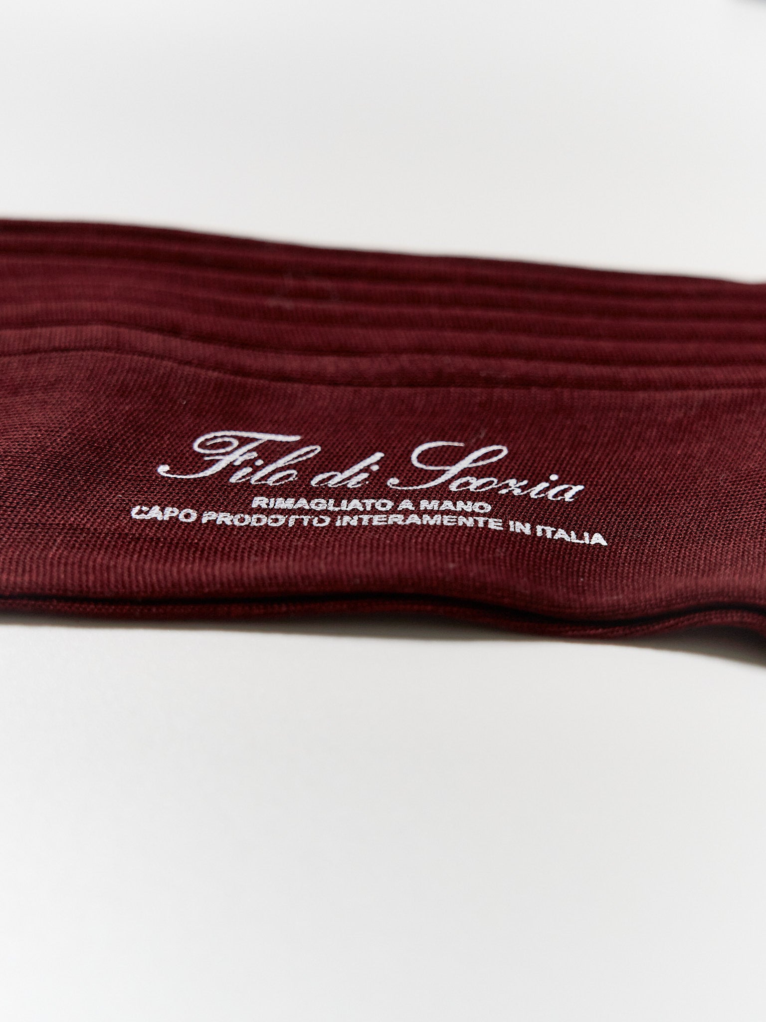 Donna Filo di Scozia Knee-High - Bordeaux