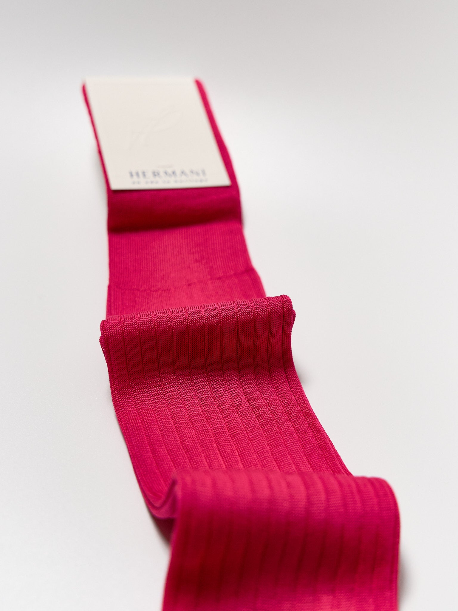 Filo di Scozia Cotton Knee-High - Fucsia