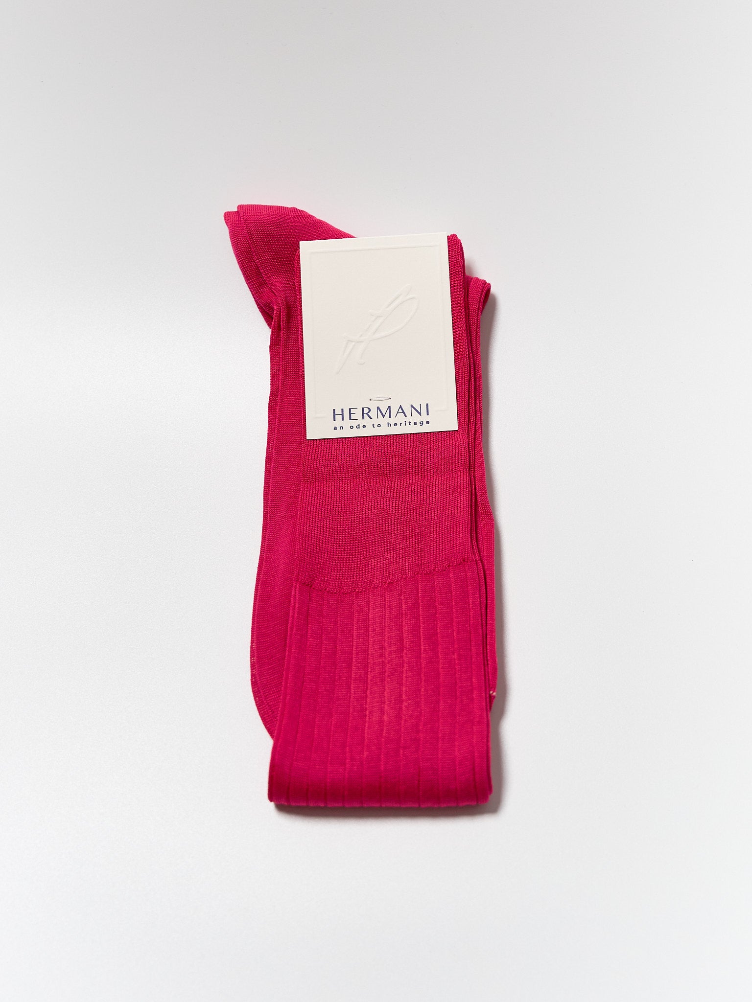 Filo di Scozia Cotton Knee-High - Fucsia