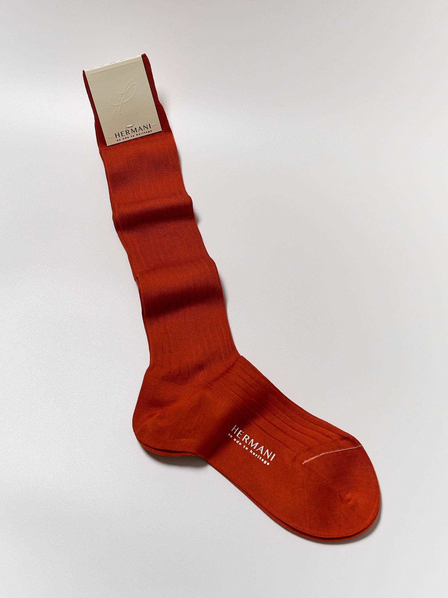 Donna Filo di Scozia Knee-High - Mattone