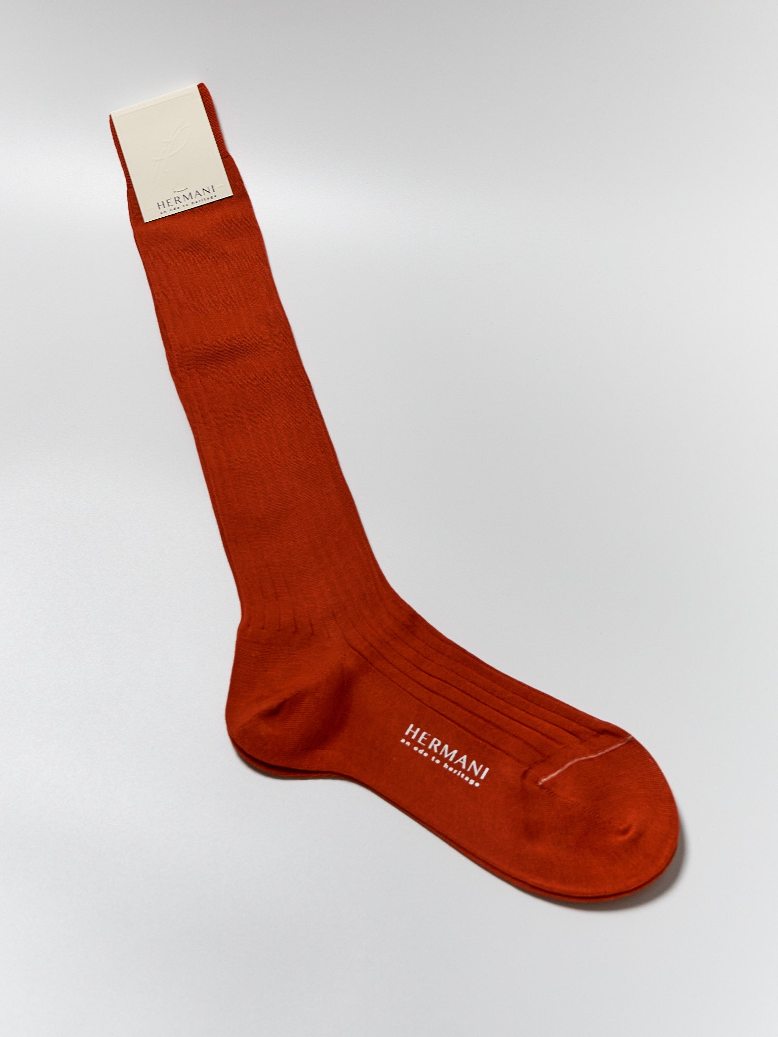 Donna Filo di Scozia Knee-High - Mattone