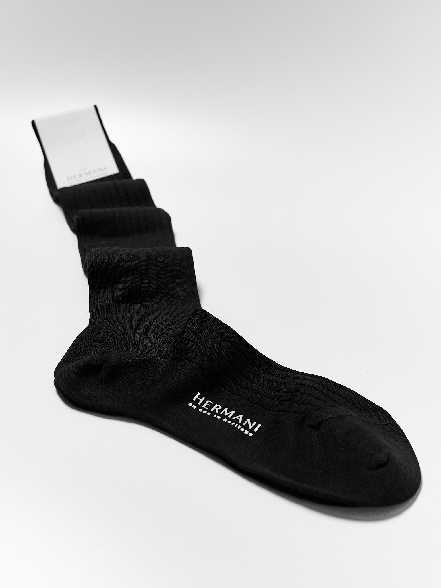 Donna Filo di Scozia Knee-High - Nero