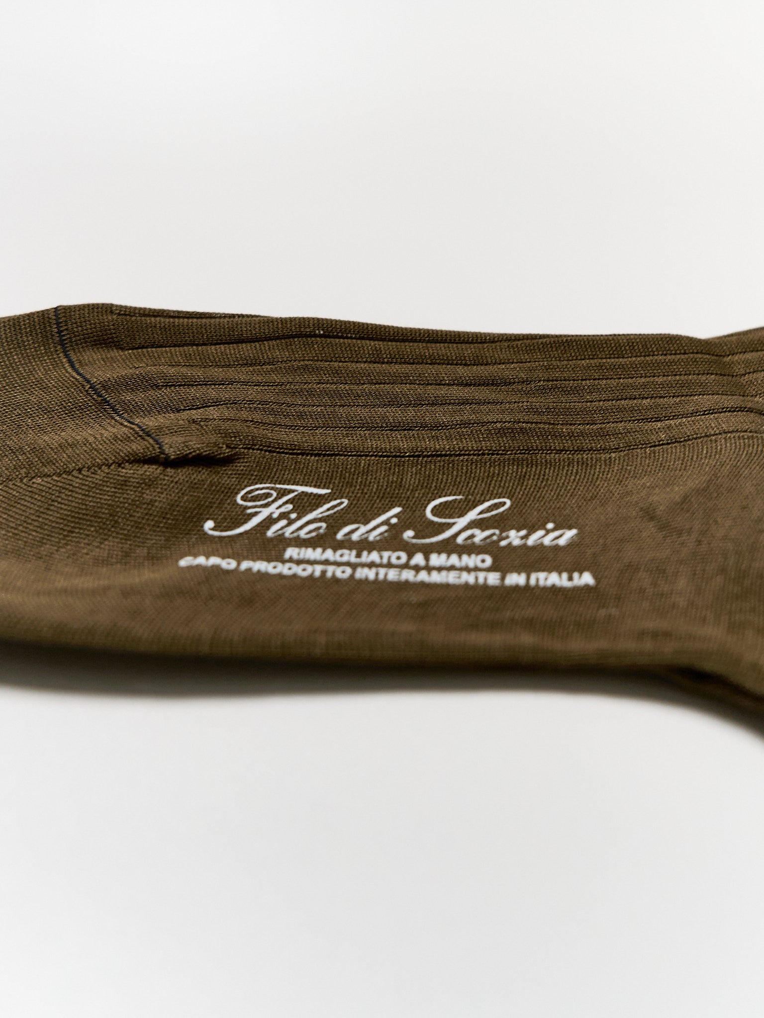Donna Filo di Scozia Knee-High - Tabacco