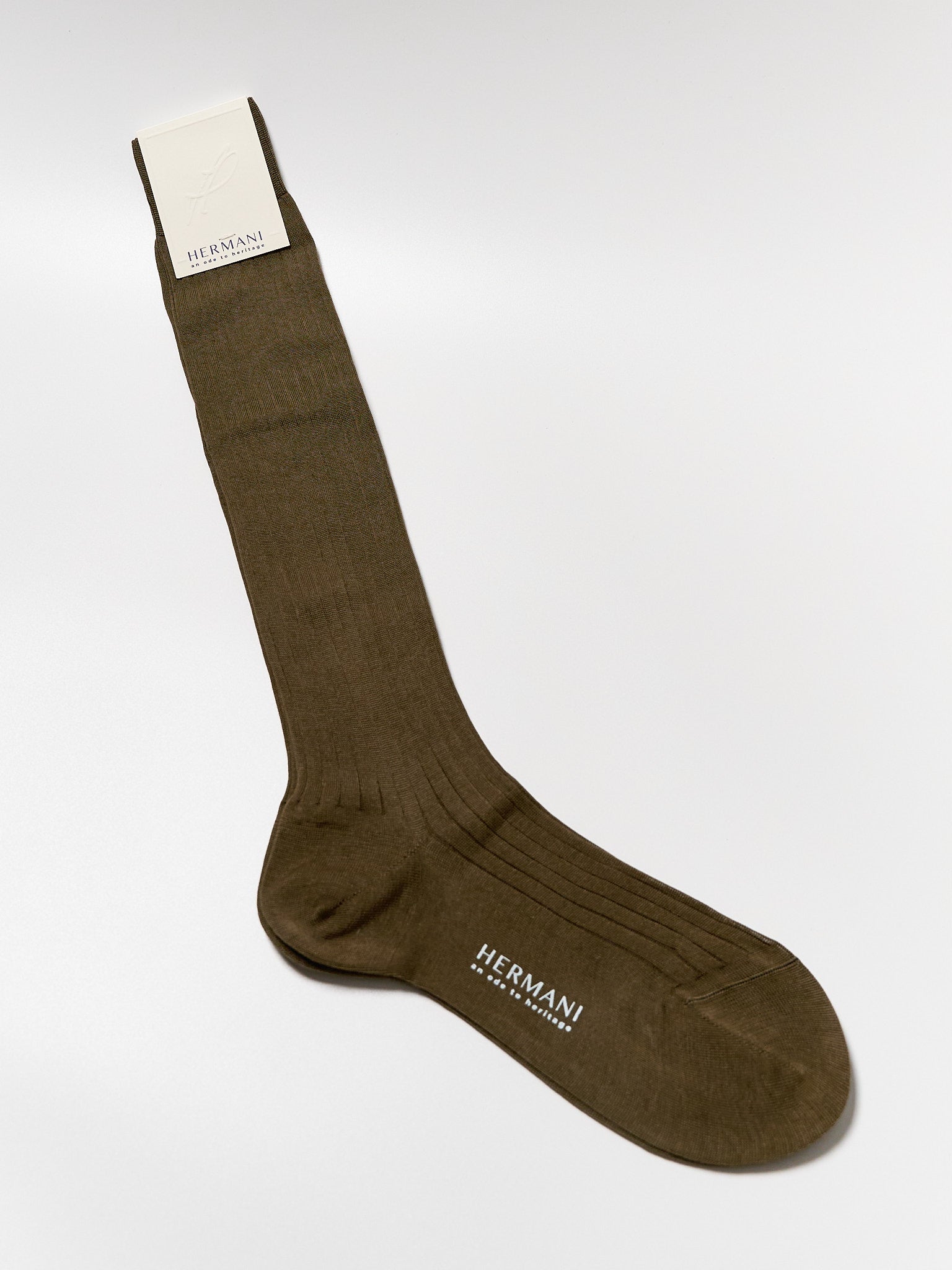 Donna Filo di Scozia Knee-High - Tabacco
