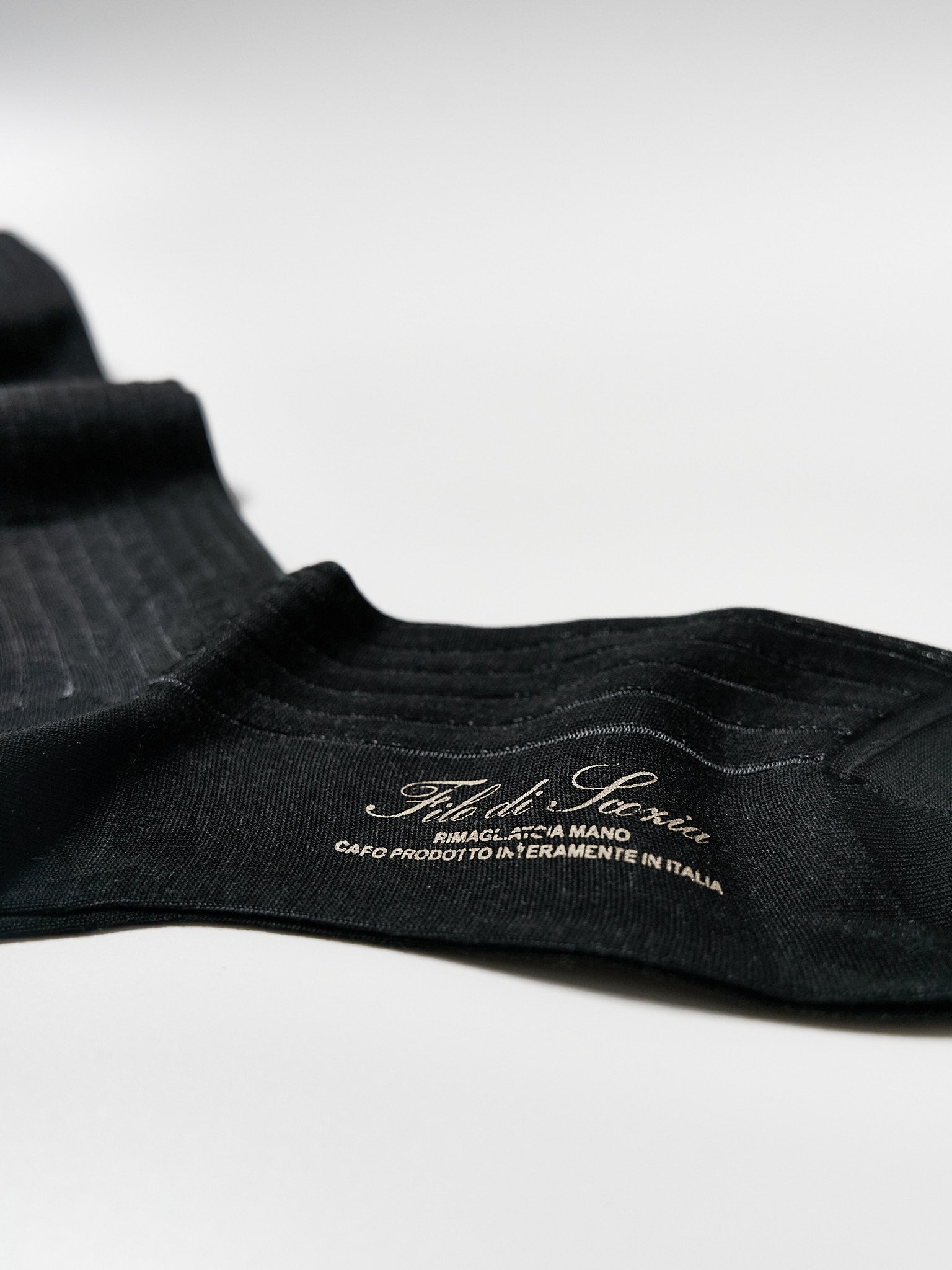 Vanisé Cotton Knee-High - Nero Grigio