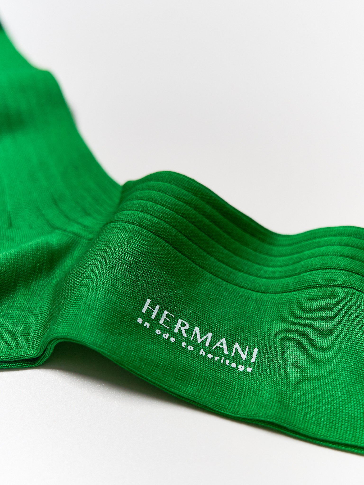 Filo di Scozia Cotton Knee-High - Verde