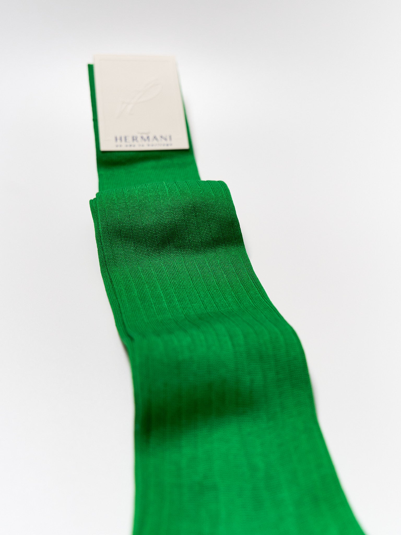 Filo di Scozia Cotton Knee-High - Verde