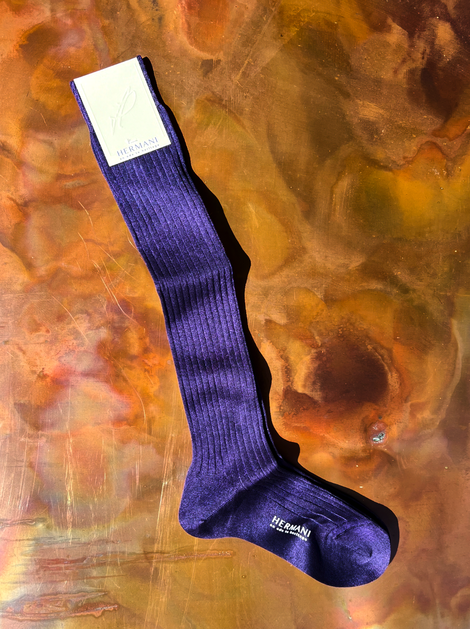 Donna Filo di Scozia Knee-High - Viola