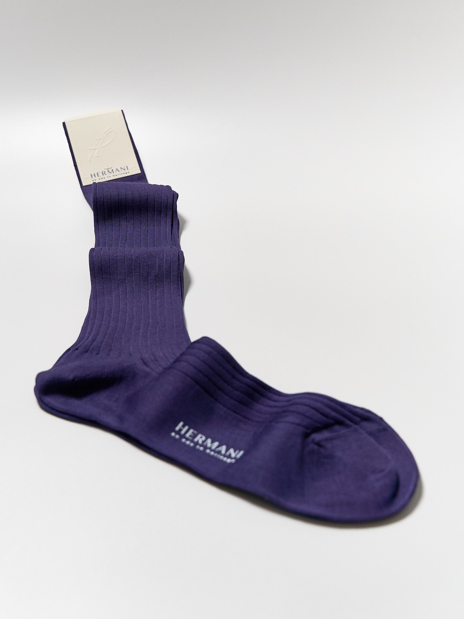 Filo di Scozia Cotton Knee-High - Viola