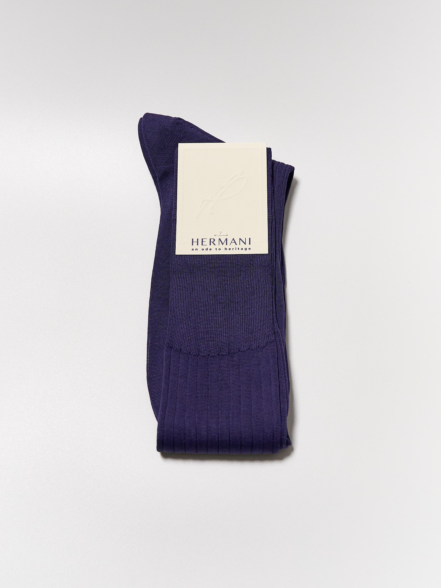 Filo di Scozia Cotton Knee-High - Viola
