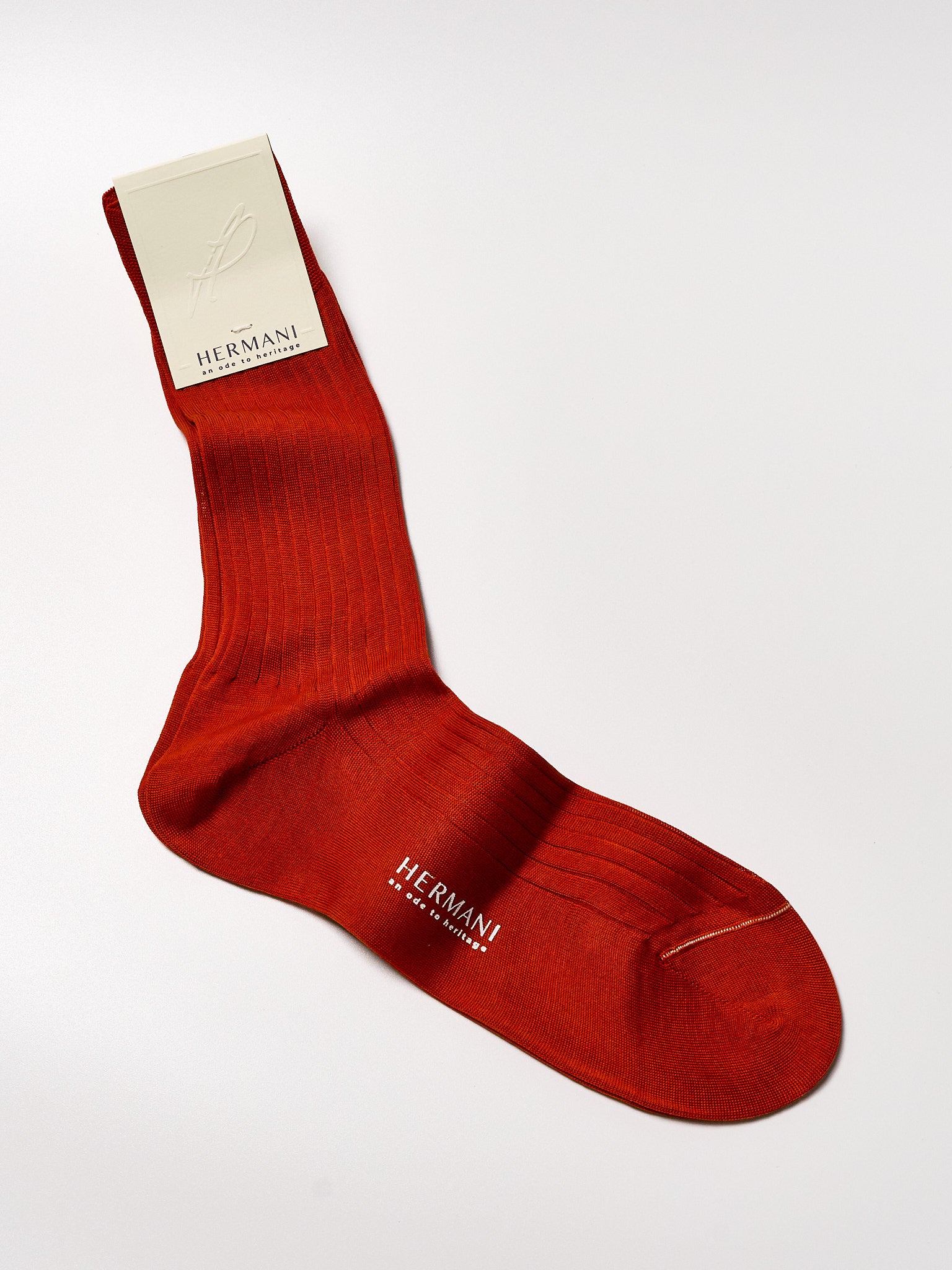 Filo di Scozia Cotton Mid-Calf - Mattone