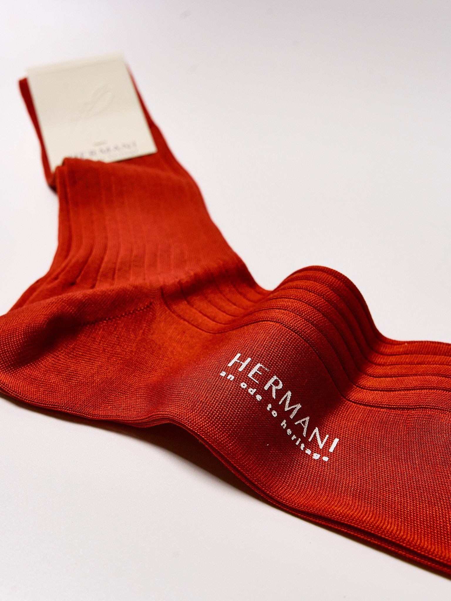 Filo di Scozia Cotton Mid-Calf - Mattone
