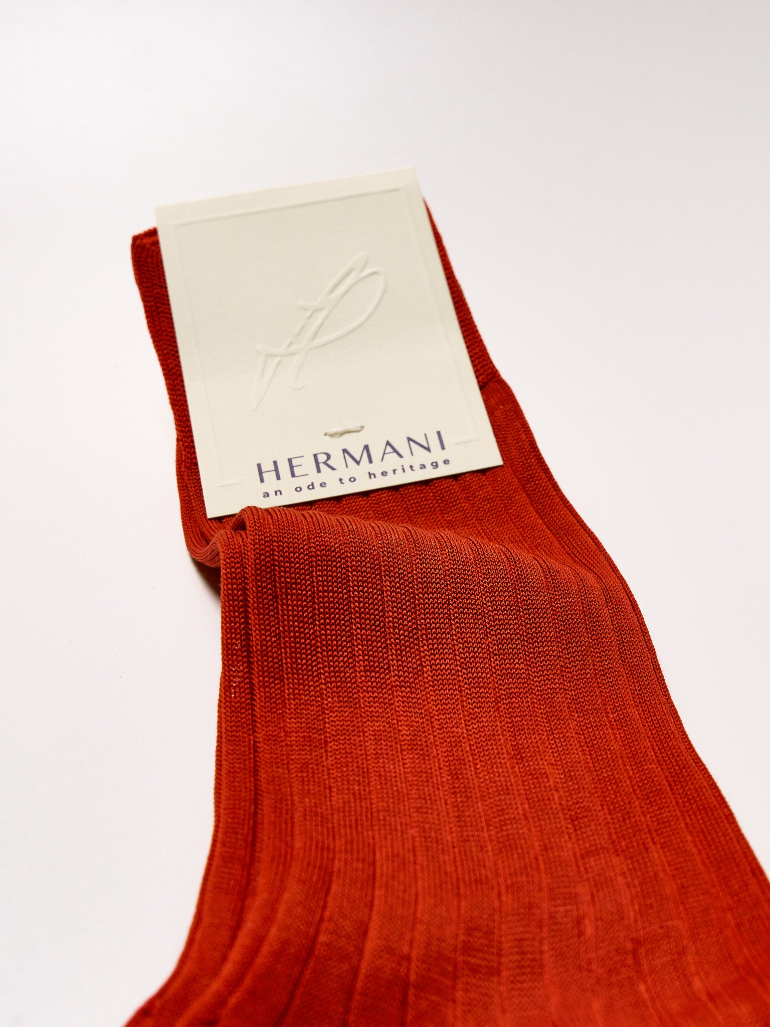 Filo di Scozia Cotton Mid-Calf - Mattone