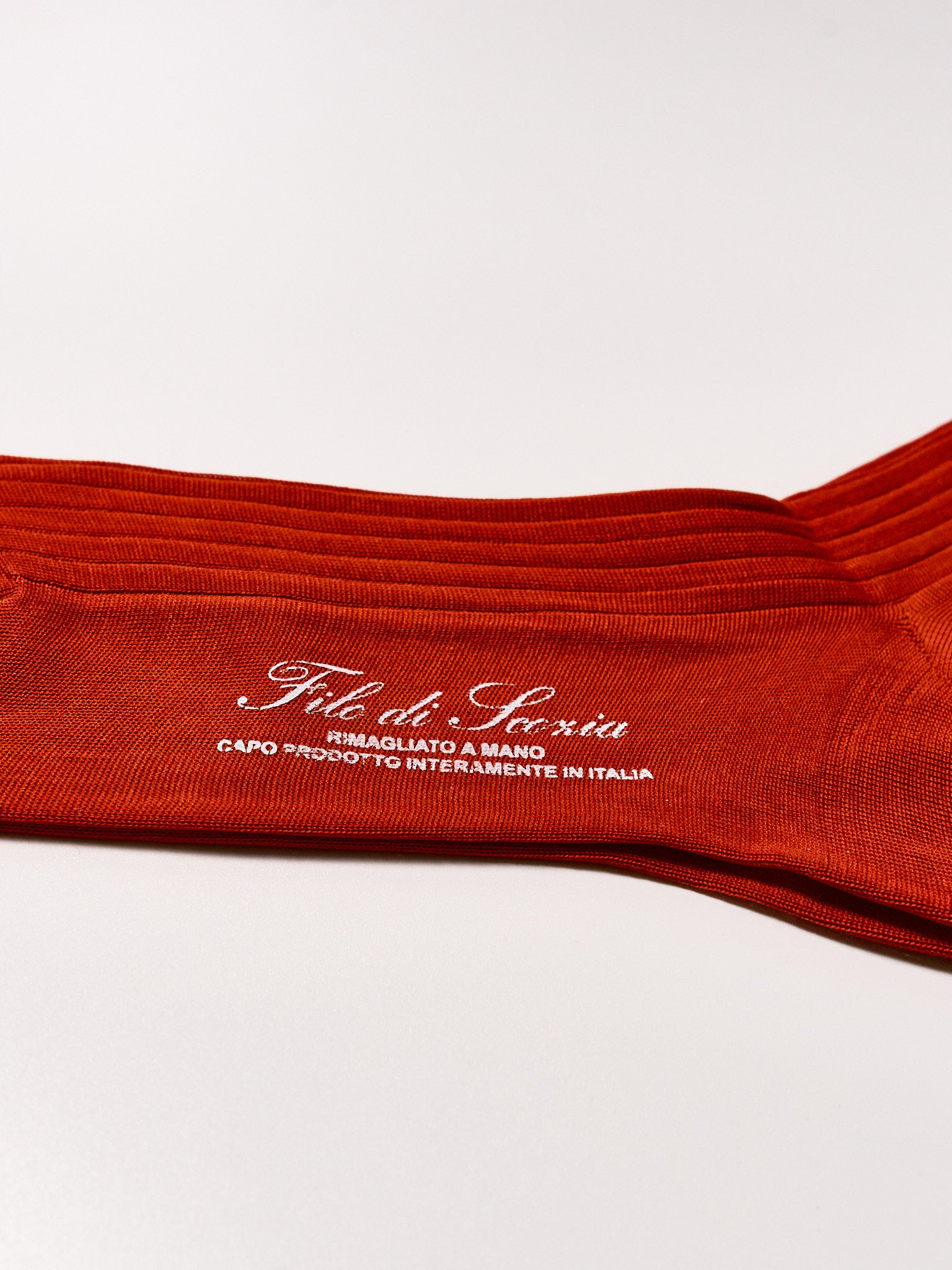Filo di Scozia Cotton Mid-Calf - Mattone