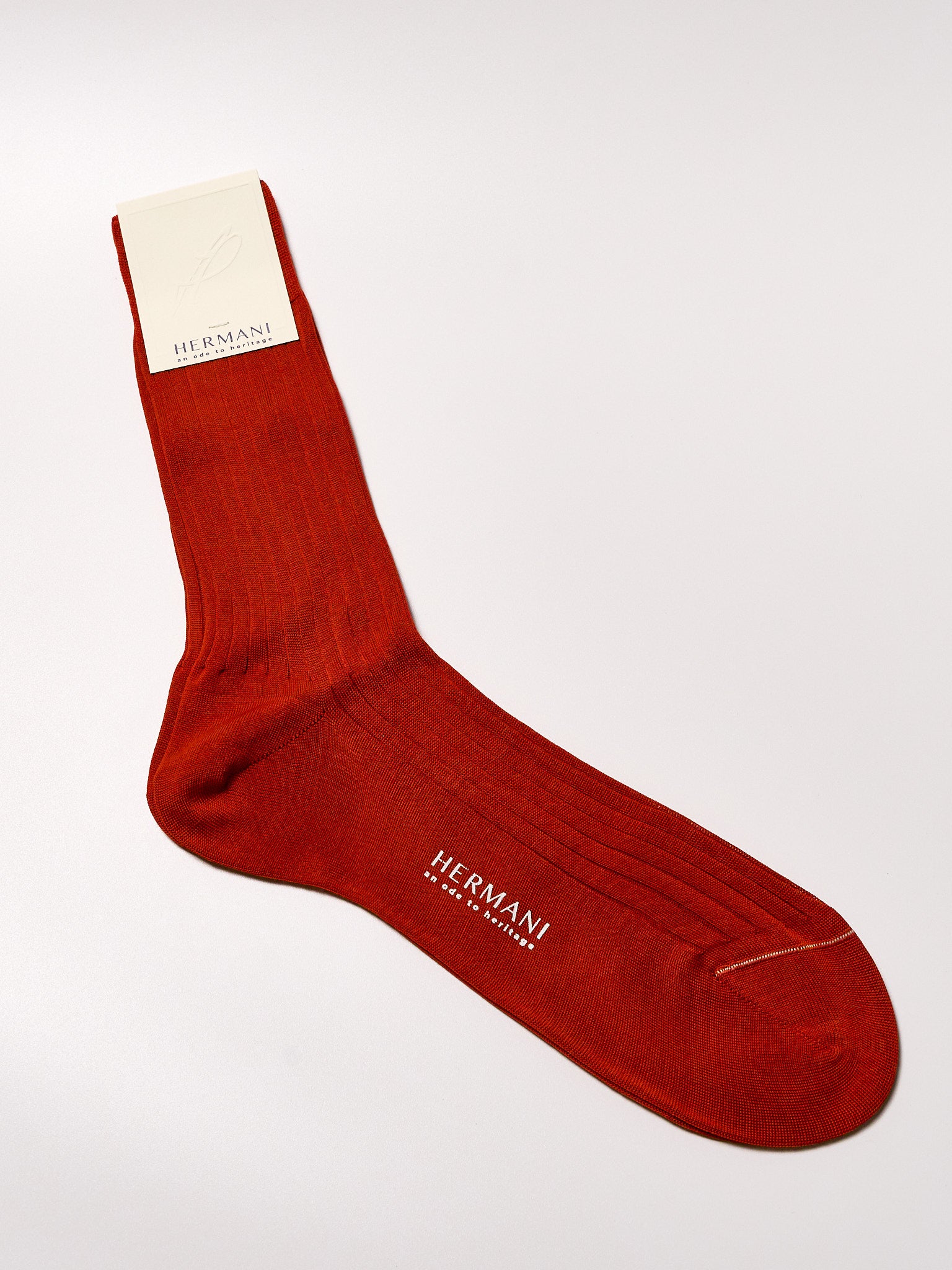 Filo di Scozia Cotton Mid-Calf - Mattone