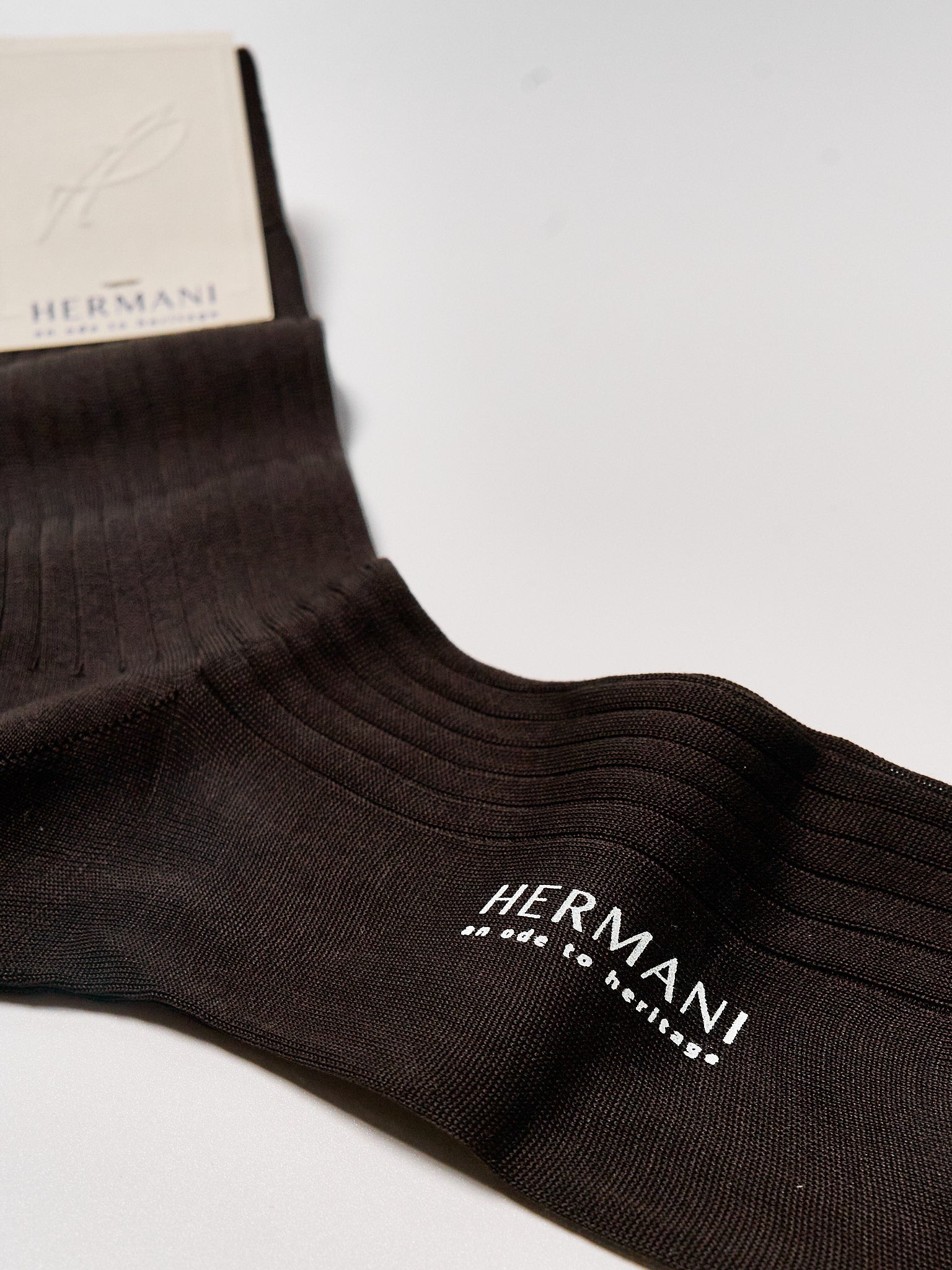 Filo di Scozia Cotton Mid-Calf - Moro (dark brown)