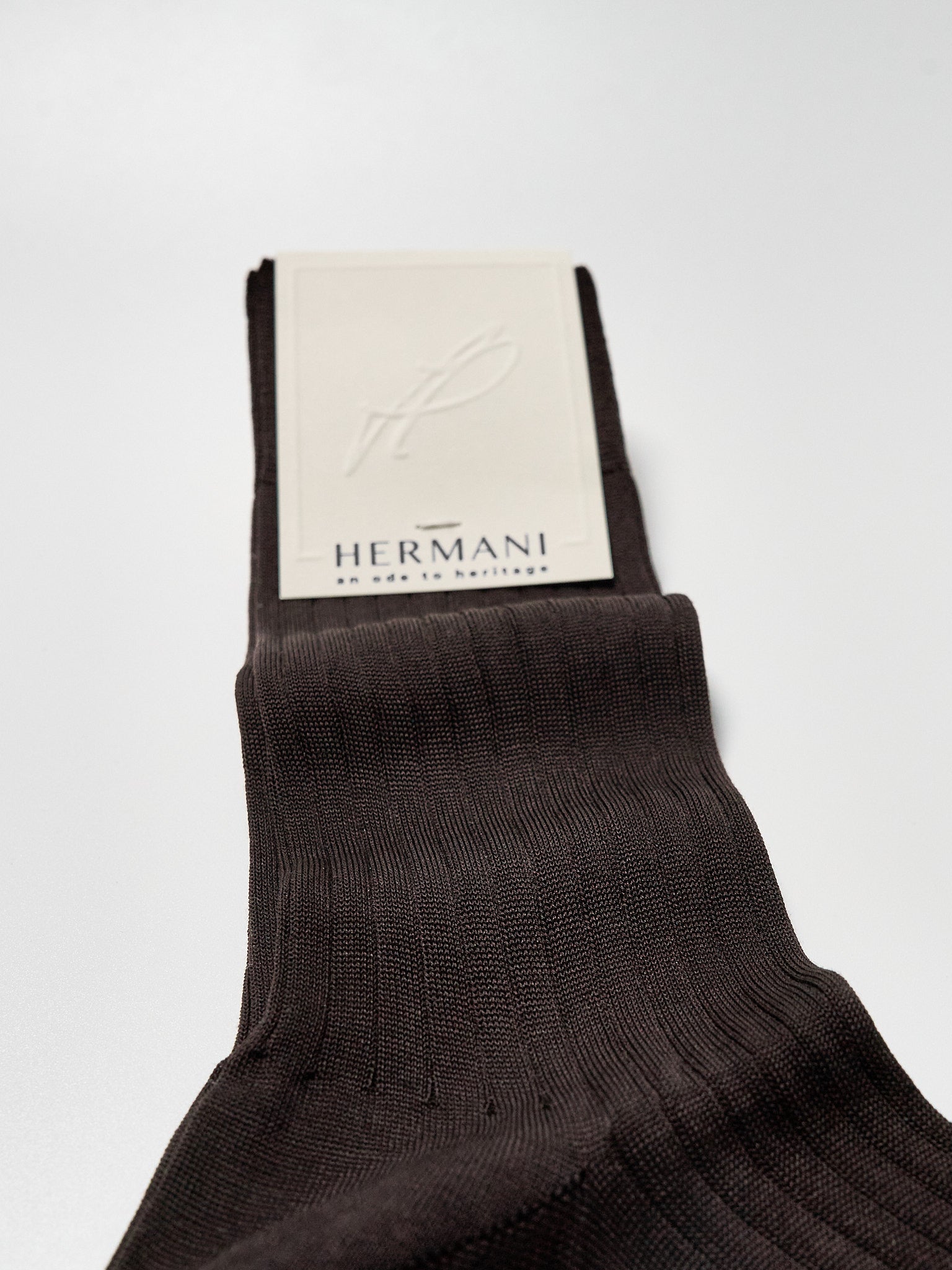 Filo di Scozia Cotton Mid-Calf - Moro (dark brown)