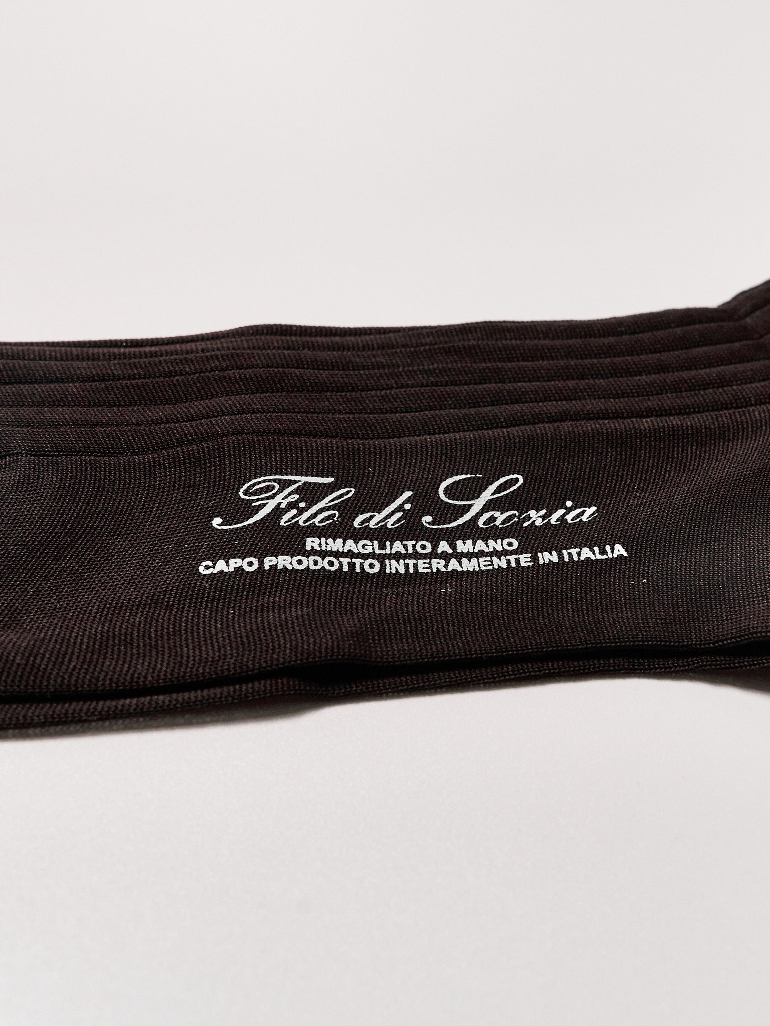 Filo di Scozia Cotton Mid-Calf - Moro (dark brown)