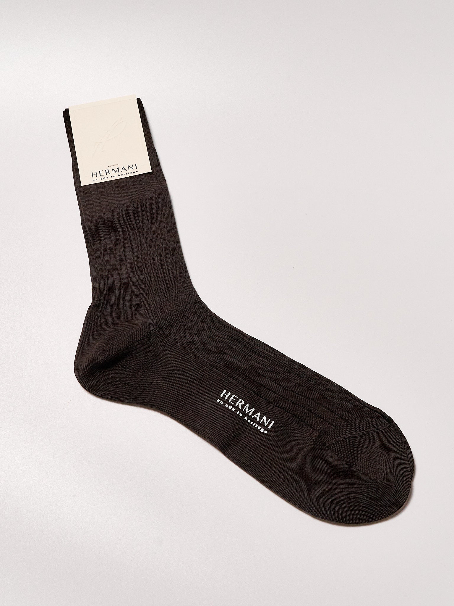 Filo di Scozia Cotton Mid-Calf - Moro (dark brown)