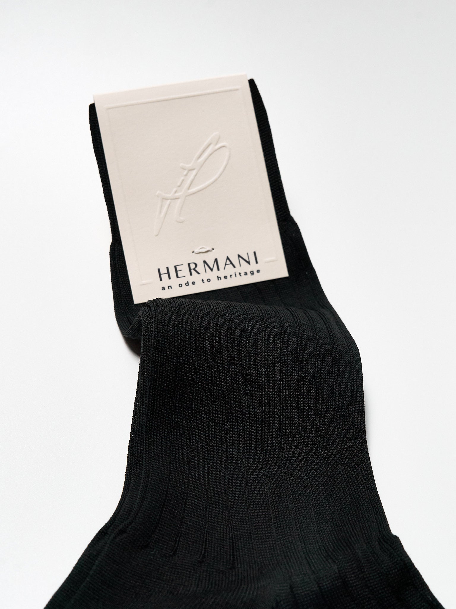Filo di Scozia Cotton Mid-Calf - Nero