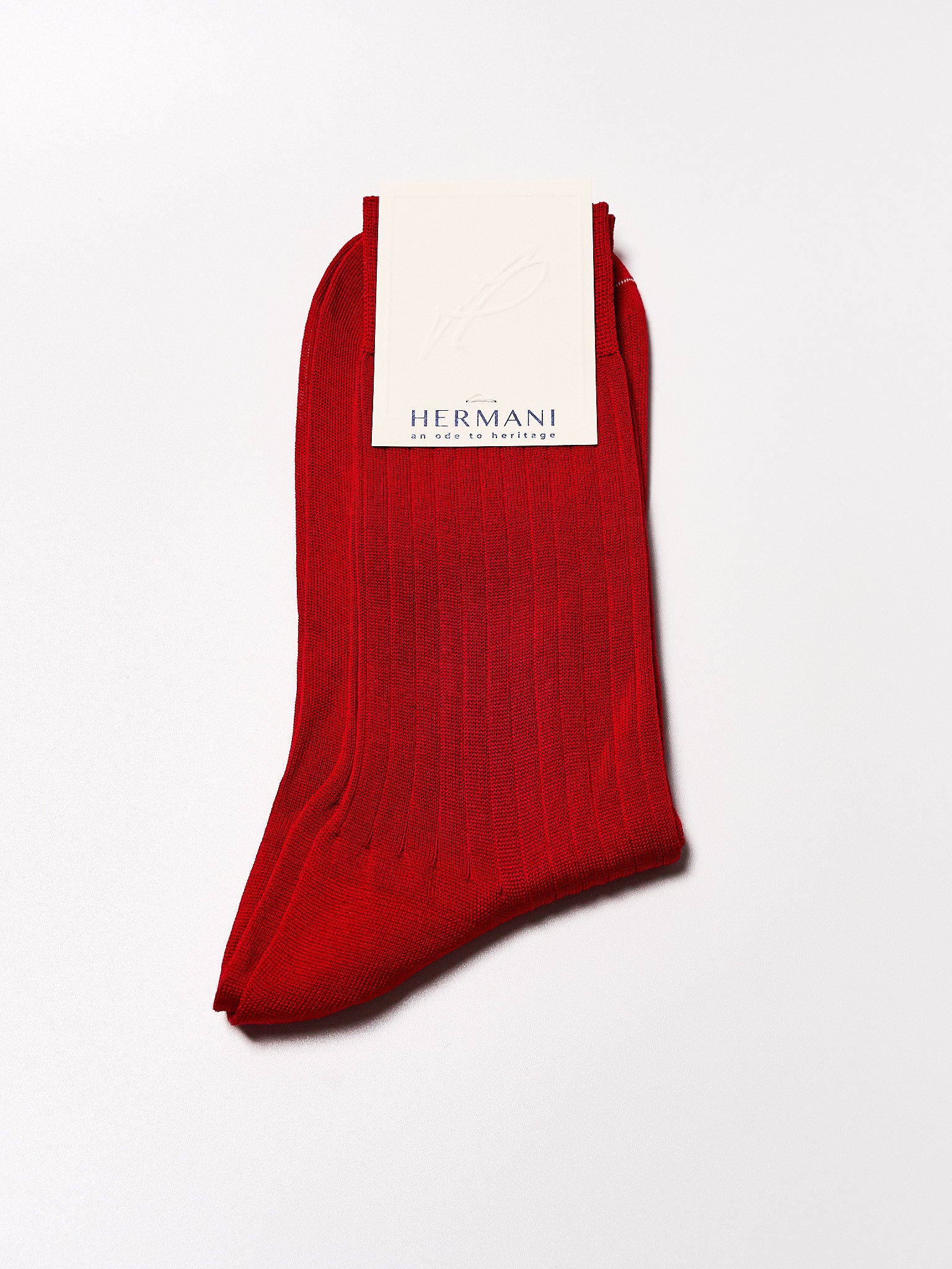 Filo di Scozia Cotton Mid-Calf - Rosso