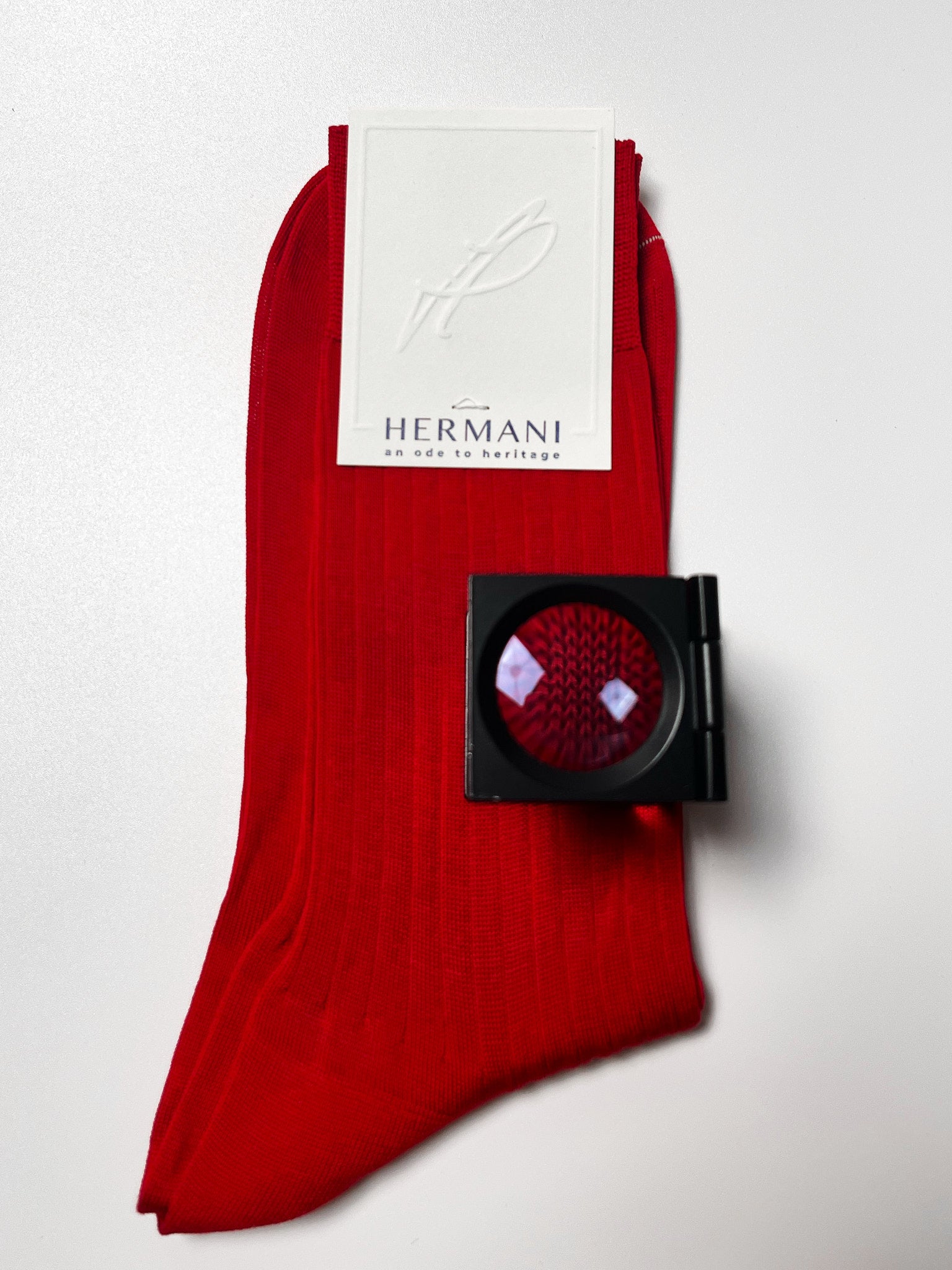 Filo di Scozia Cotton Mid-Calf - Rosso