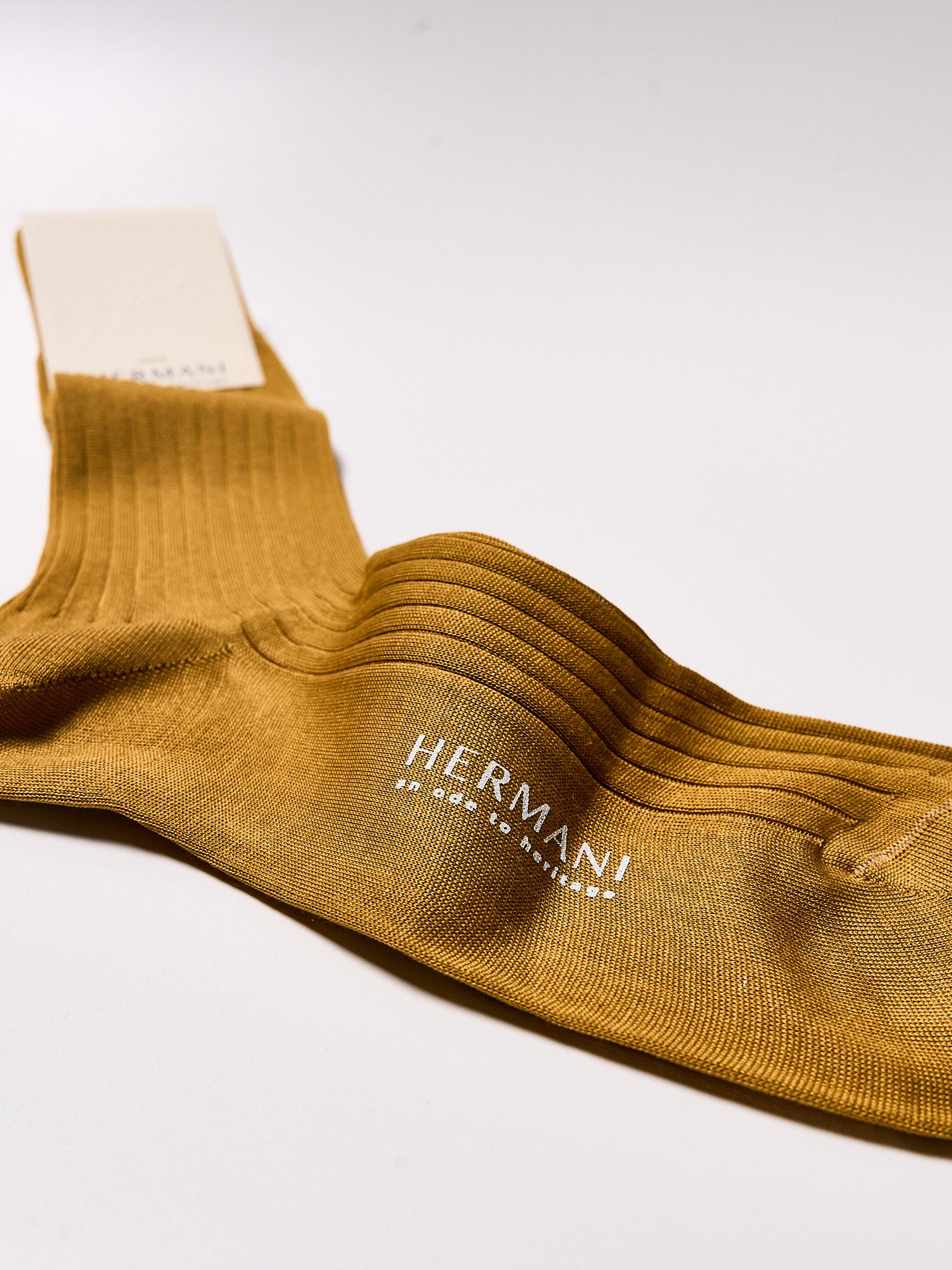 Filo di Scozia Cotton Mid-Calf - Senape