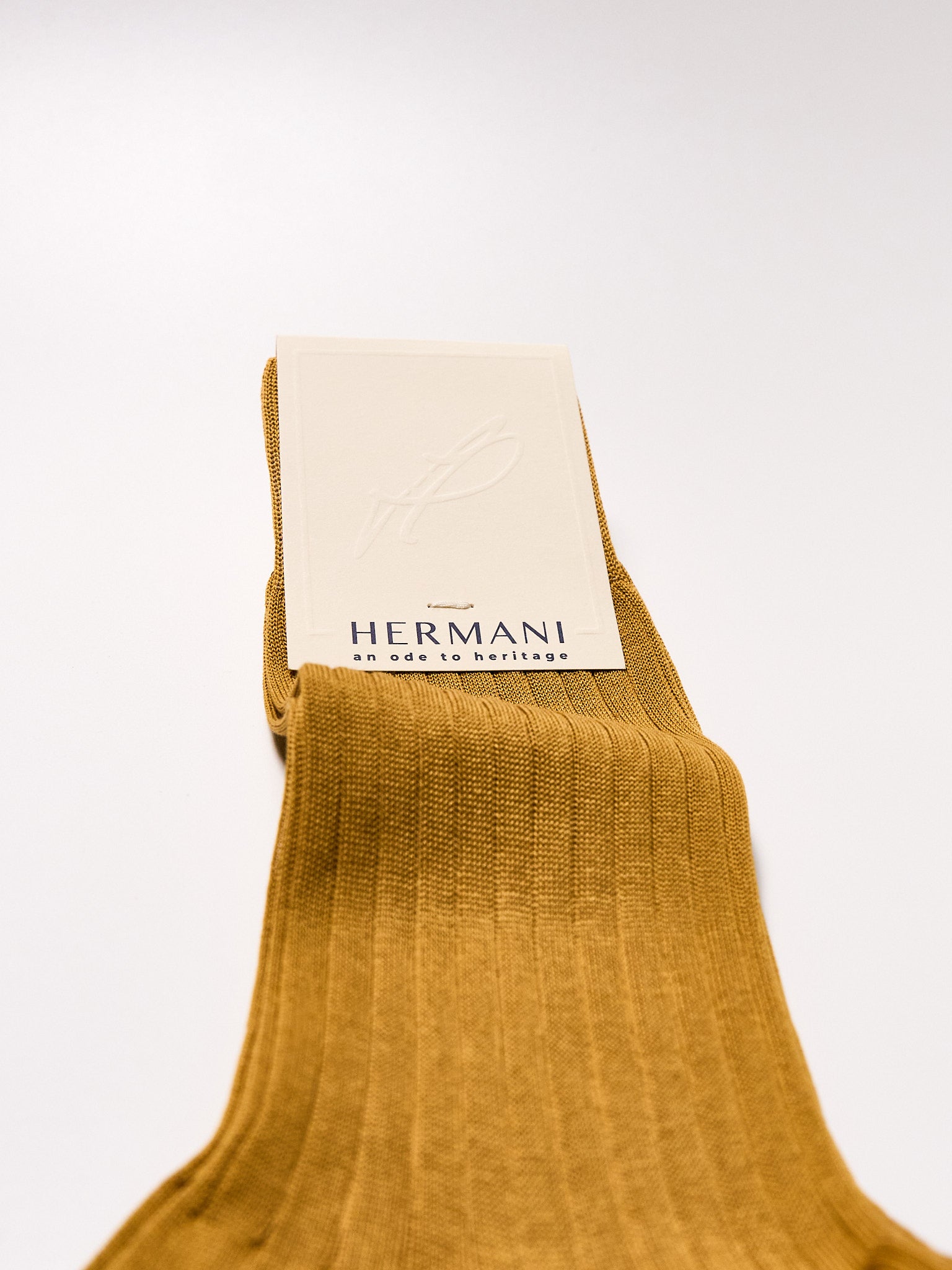 Filo di Scozia Cotton Mid-Calf - Senape