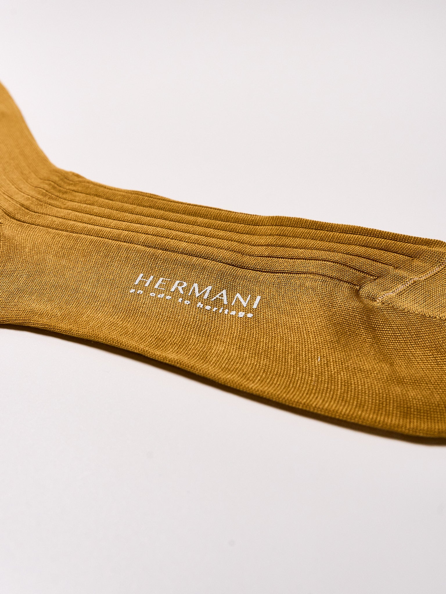 Filo di Scozia Cotton Mid-Calf - Senape
