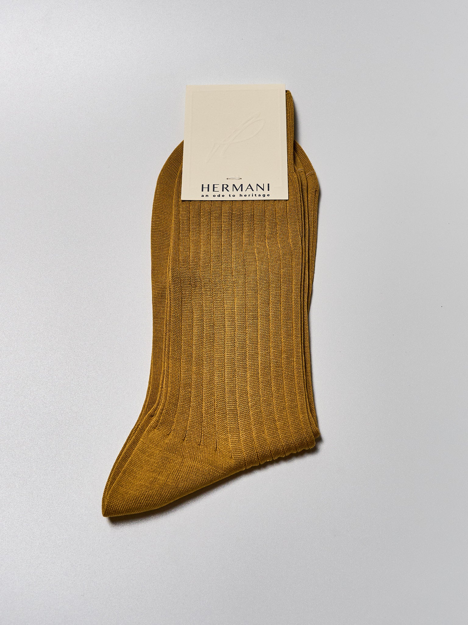 Filo di Scozia Cotton Mid-Calf - Senape