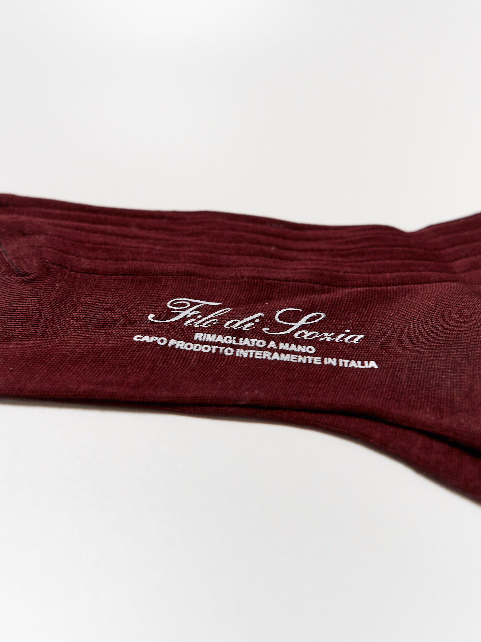 Socken aus ägyptischer Baumwolle - Bordeaux