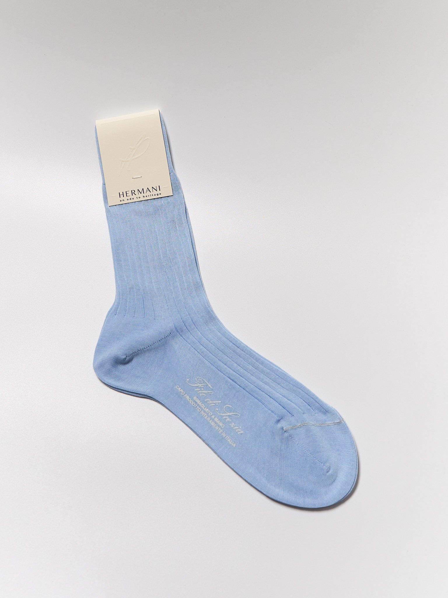 Donna Filo di Scozia Cotton - Celeste