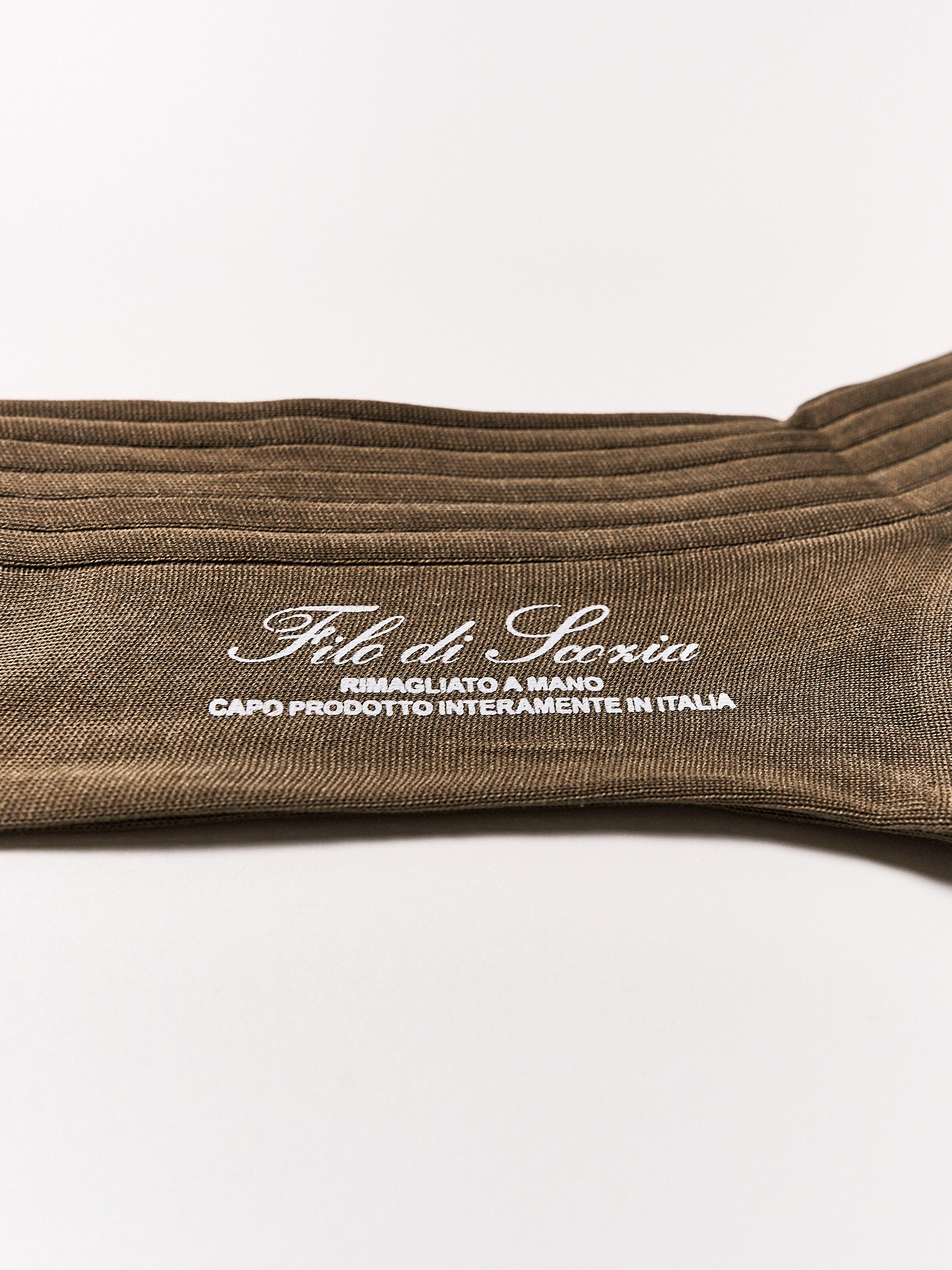 Filo di Scozia Cotton Mid-Calf - Tabacco