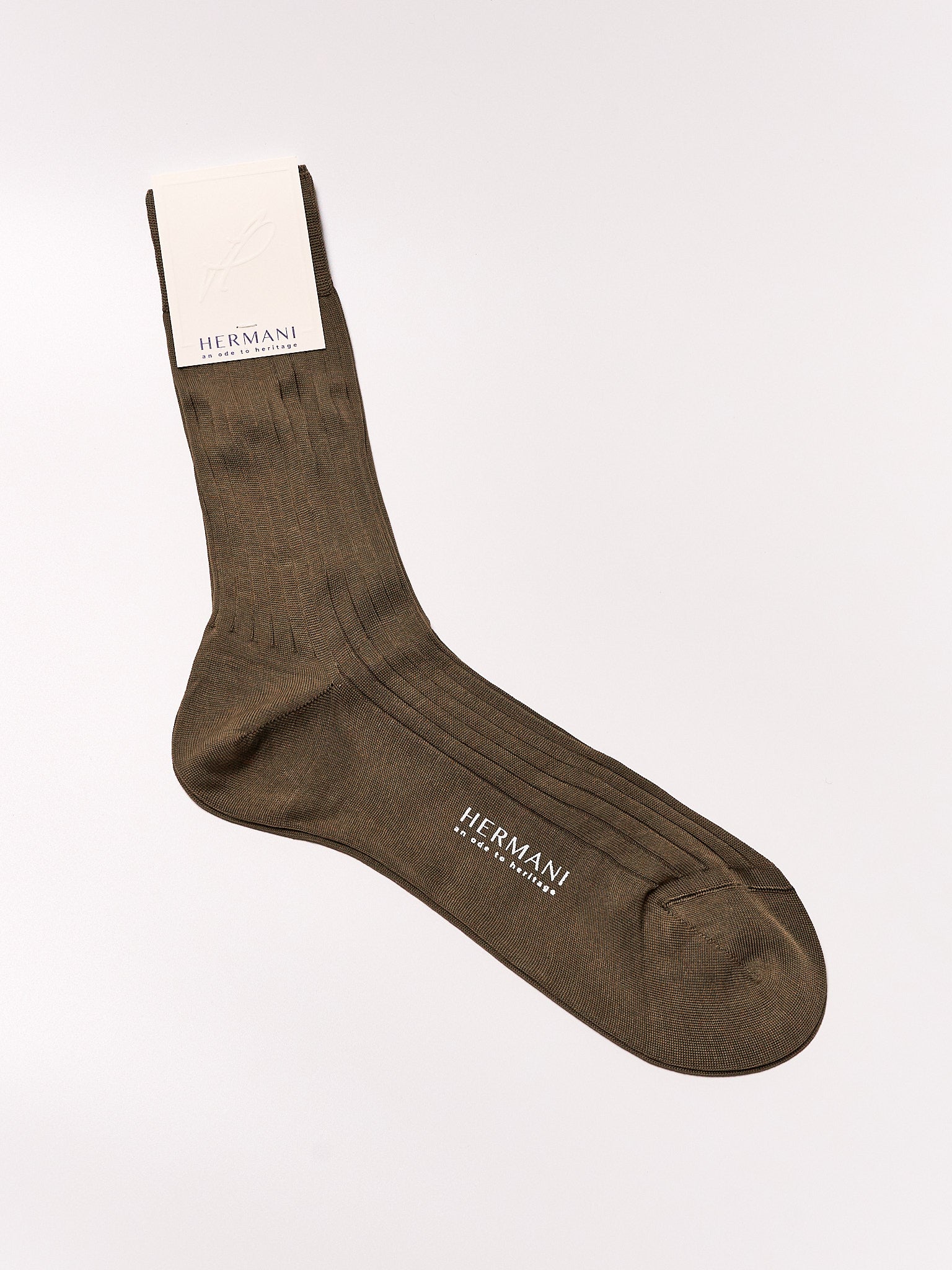 Filo di Scozia Cotton Mid-Calf - Tabacco