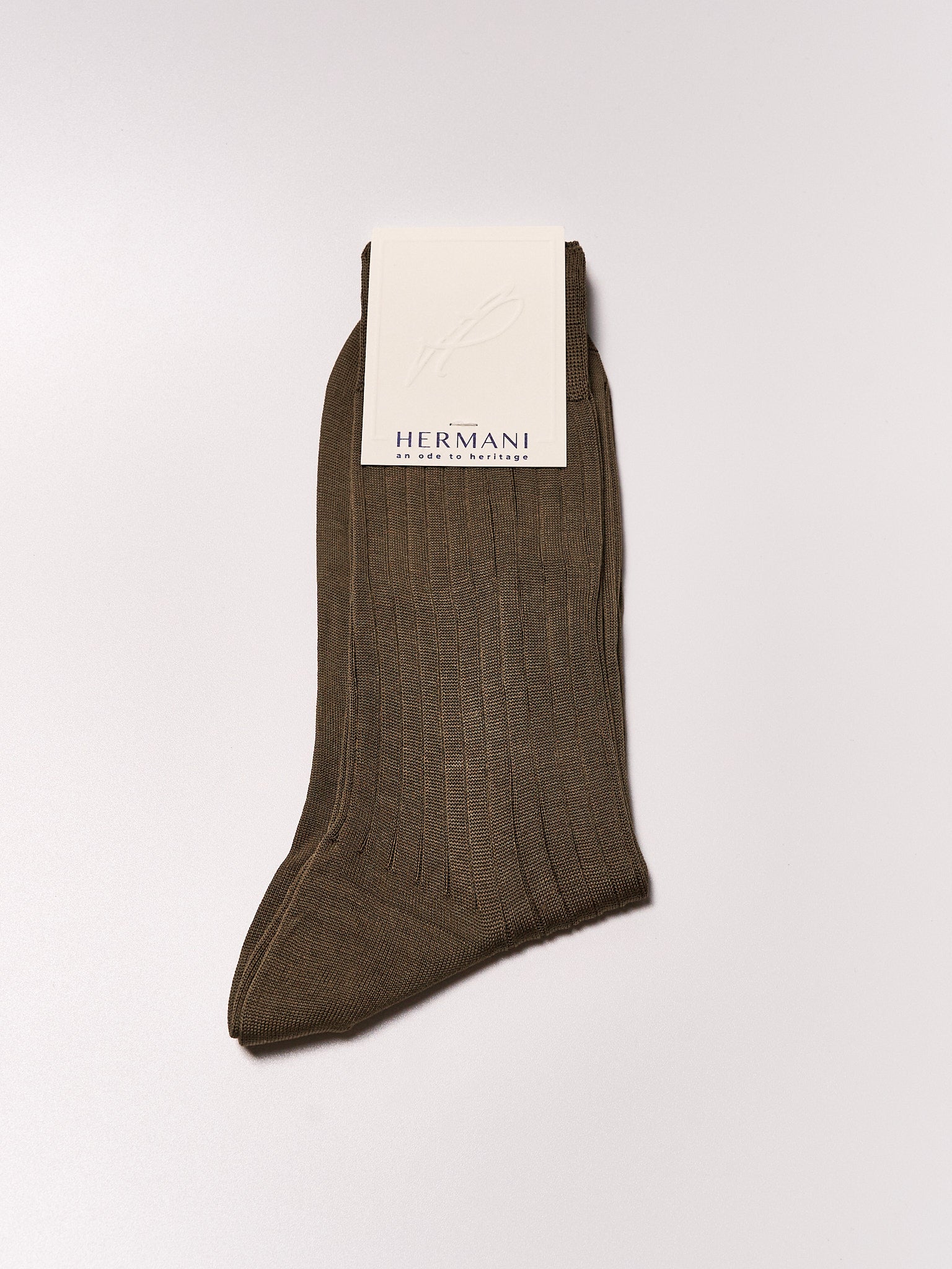 Filo di Scozia Cotton Mid-Calf - Tabacco
