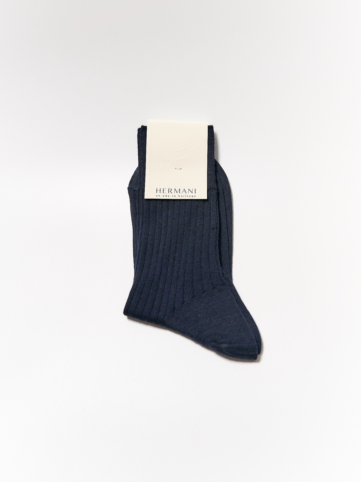 Merino Mid-Calf Navy Blue