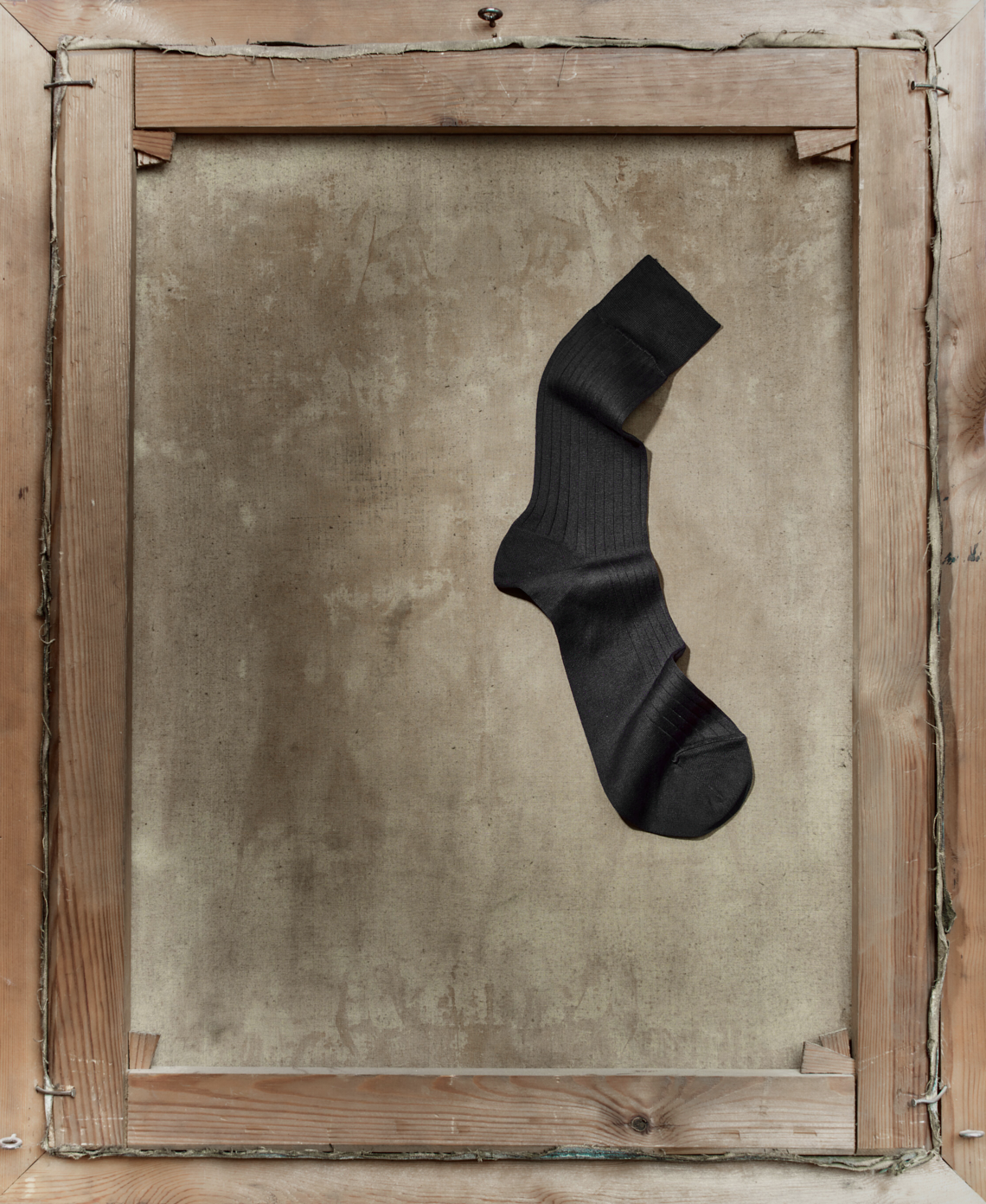 Socken aus Merinowolle Schwarz